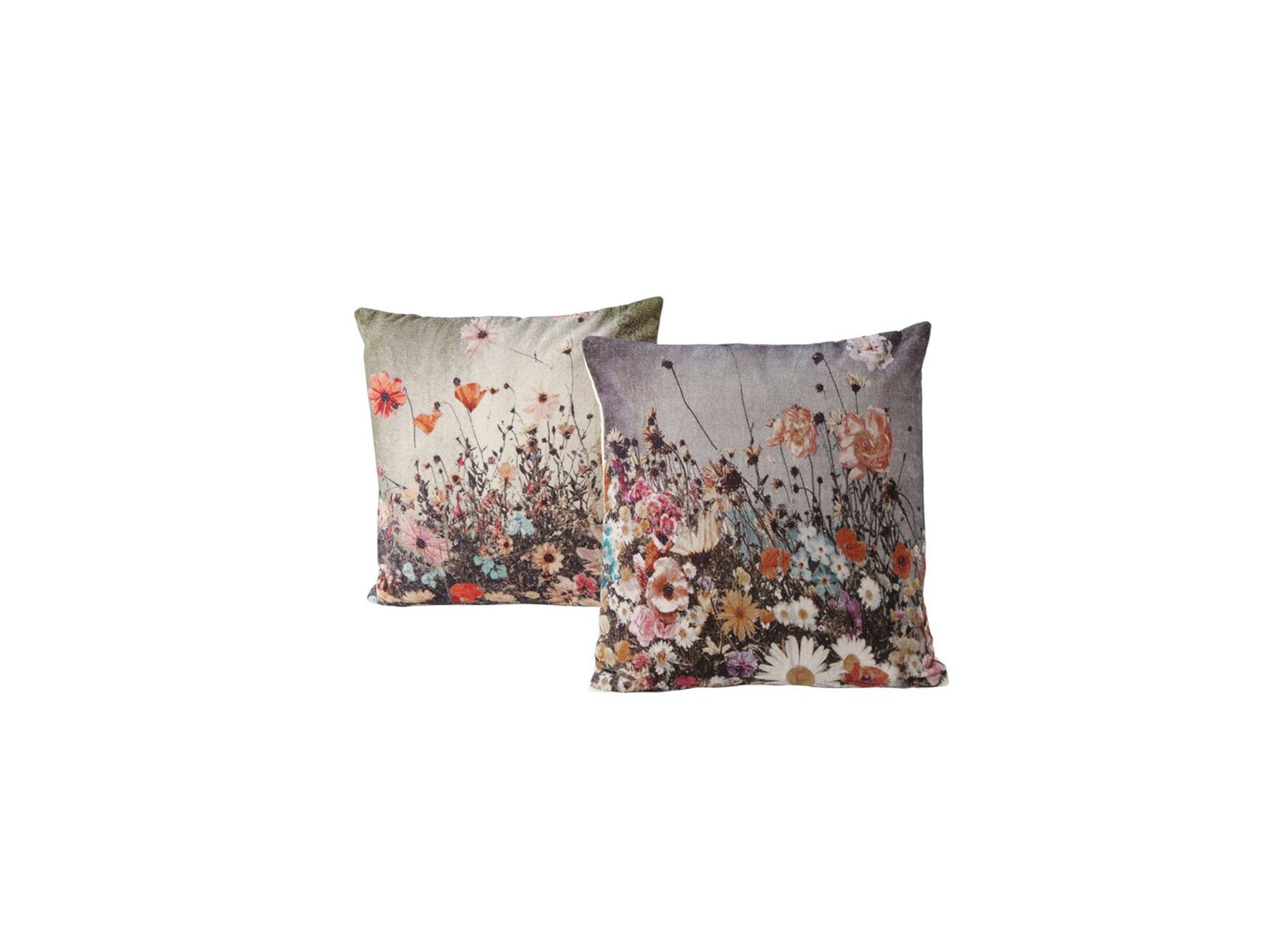 Coussin Lundby 45x45cm gris rose - Coussin Lundby 45x45cm - coton - gris rose