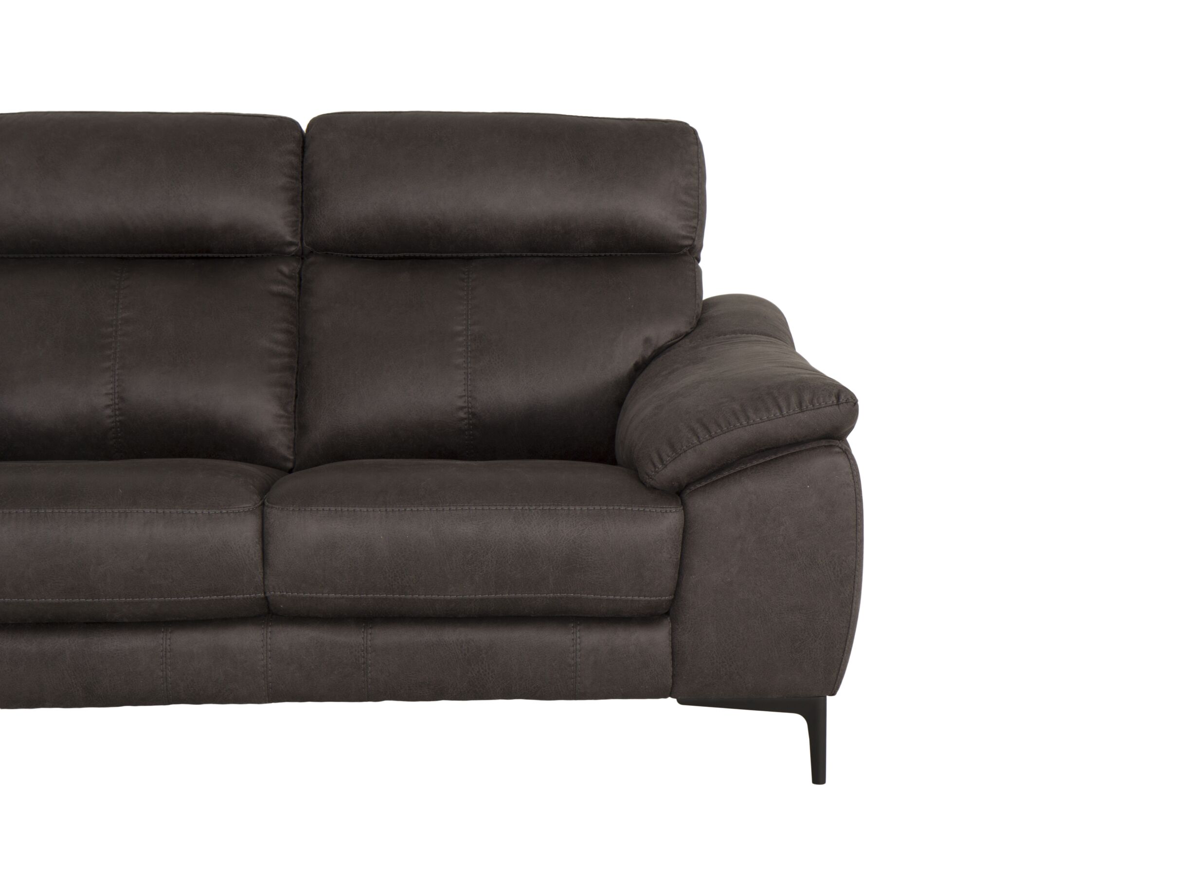 Zetel Angele 2,5+2-zit - stof - bruingrijs met relax