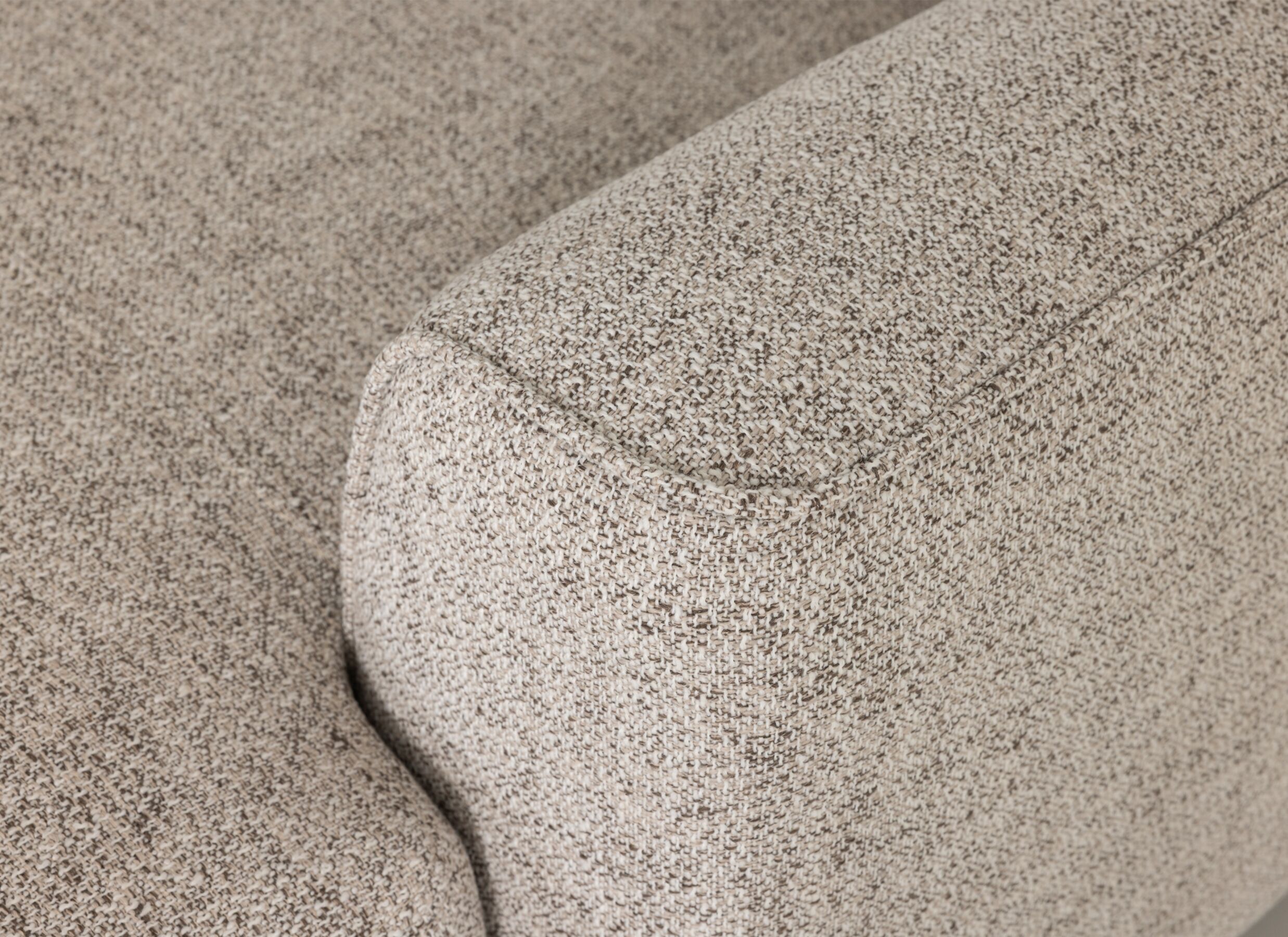 Detail - Canapé d'angle Vix 396x336cm - tissu - beige avec relax