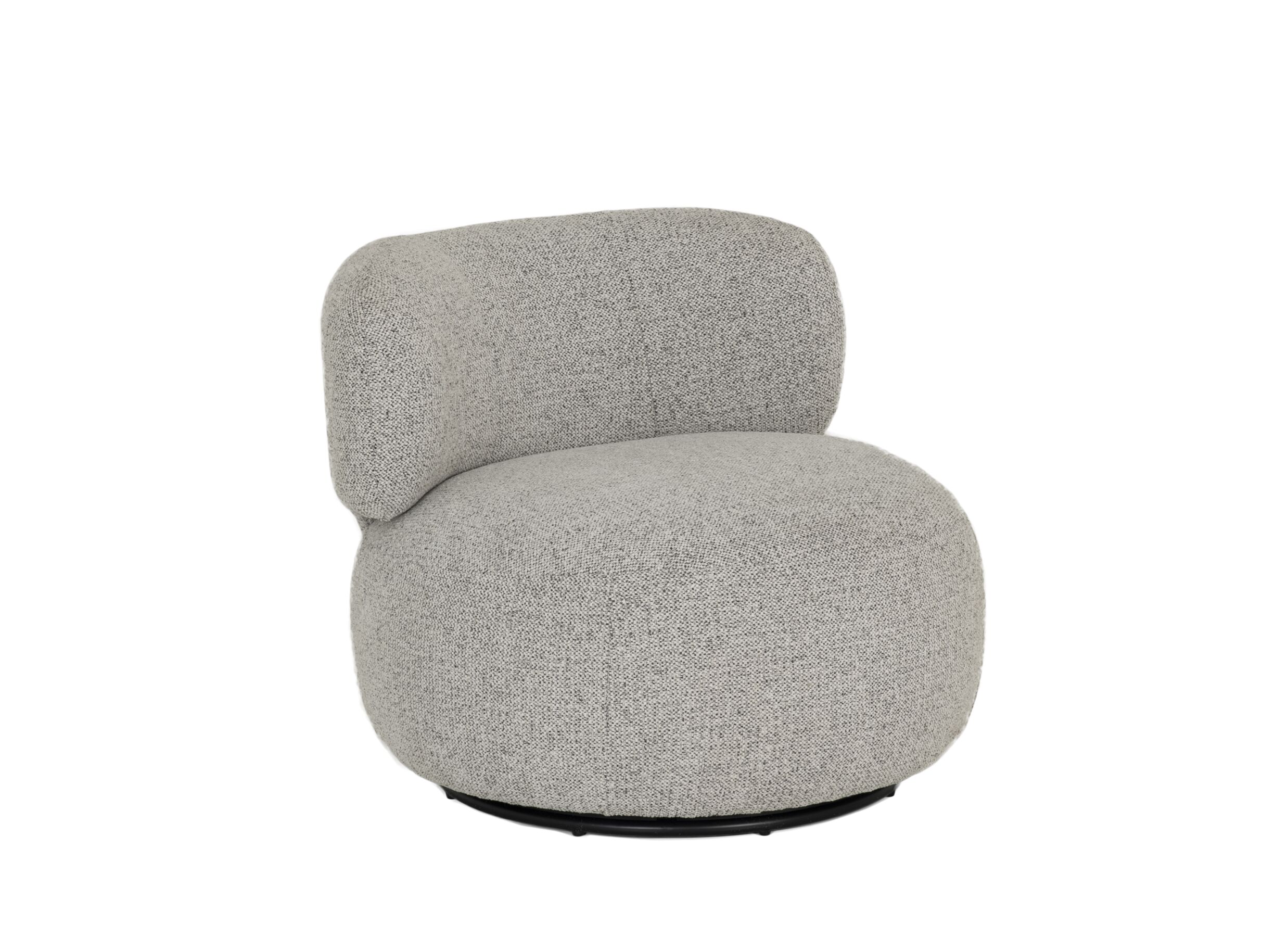 Hoofdfoto - Fauteuil Rege 80x82x68cm - stof - grijs