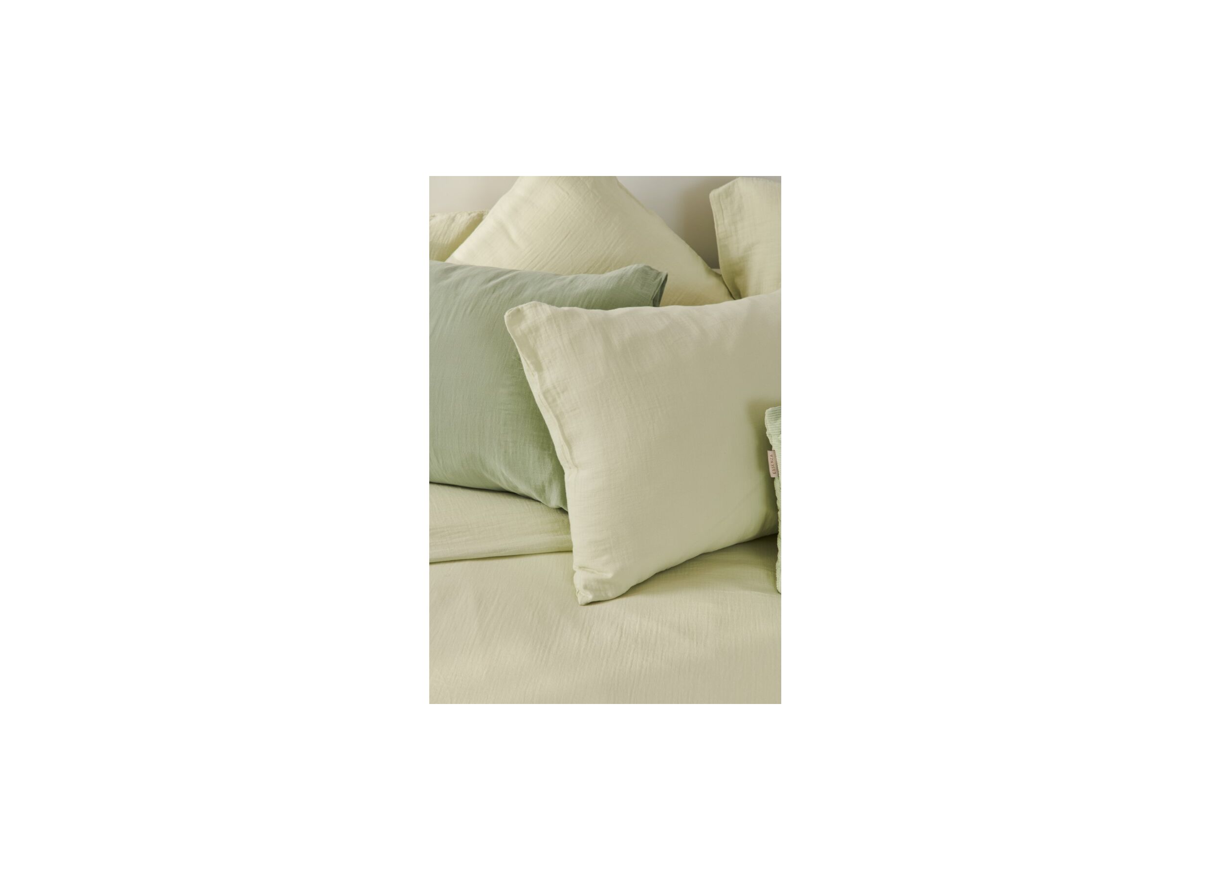 Detail - Housse de couette 240x200/220cm - tétra coton - vert clair