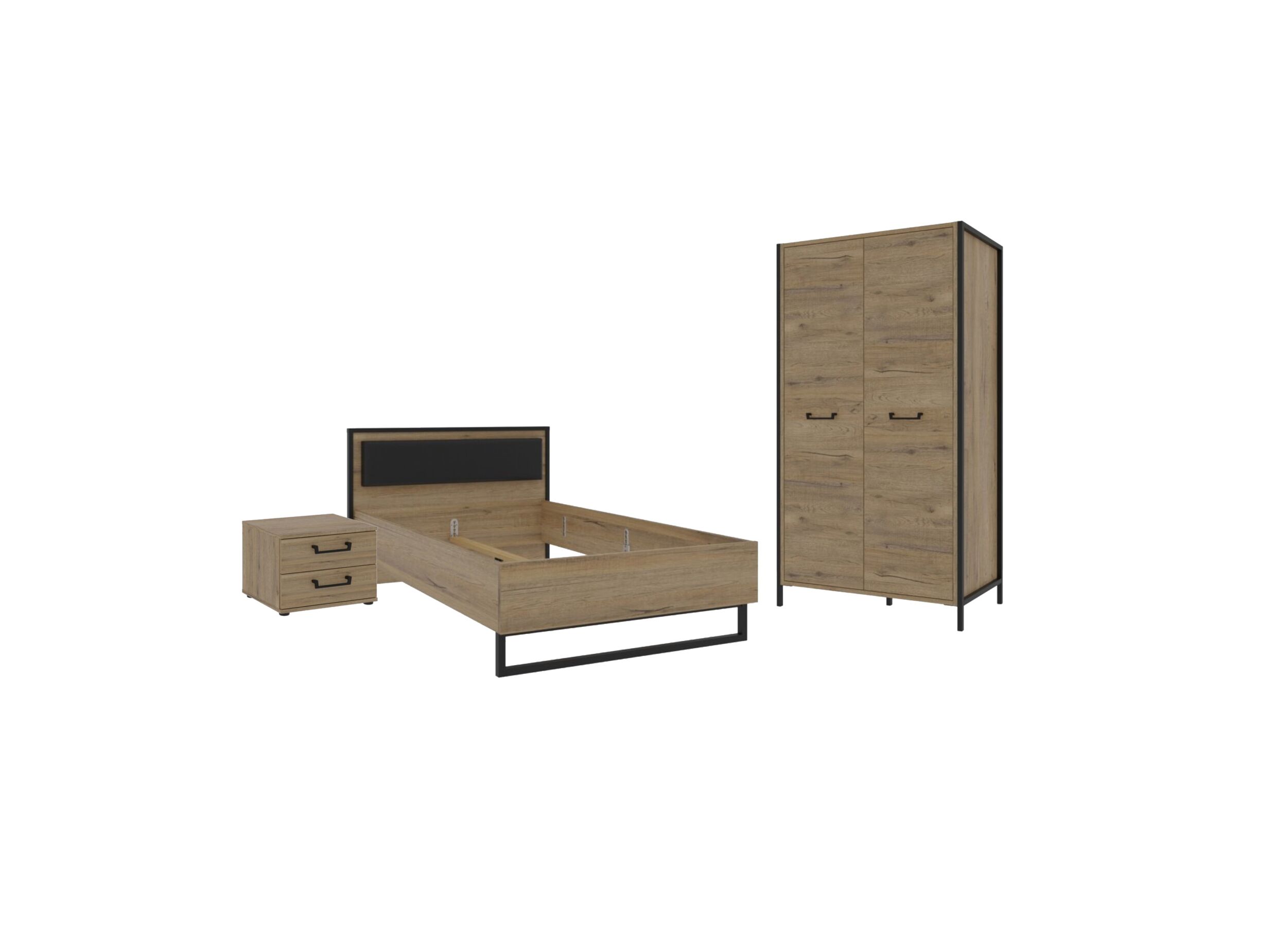 Chambre enfant avec armoire 2 portes - Chambre enfant avec armoire 2 portes