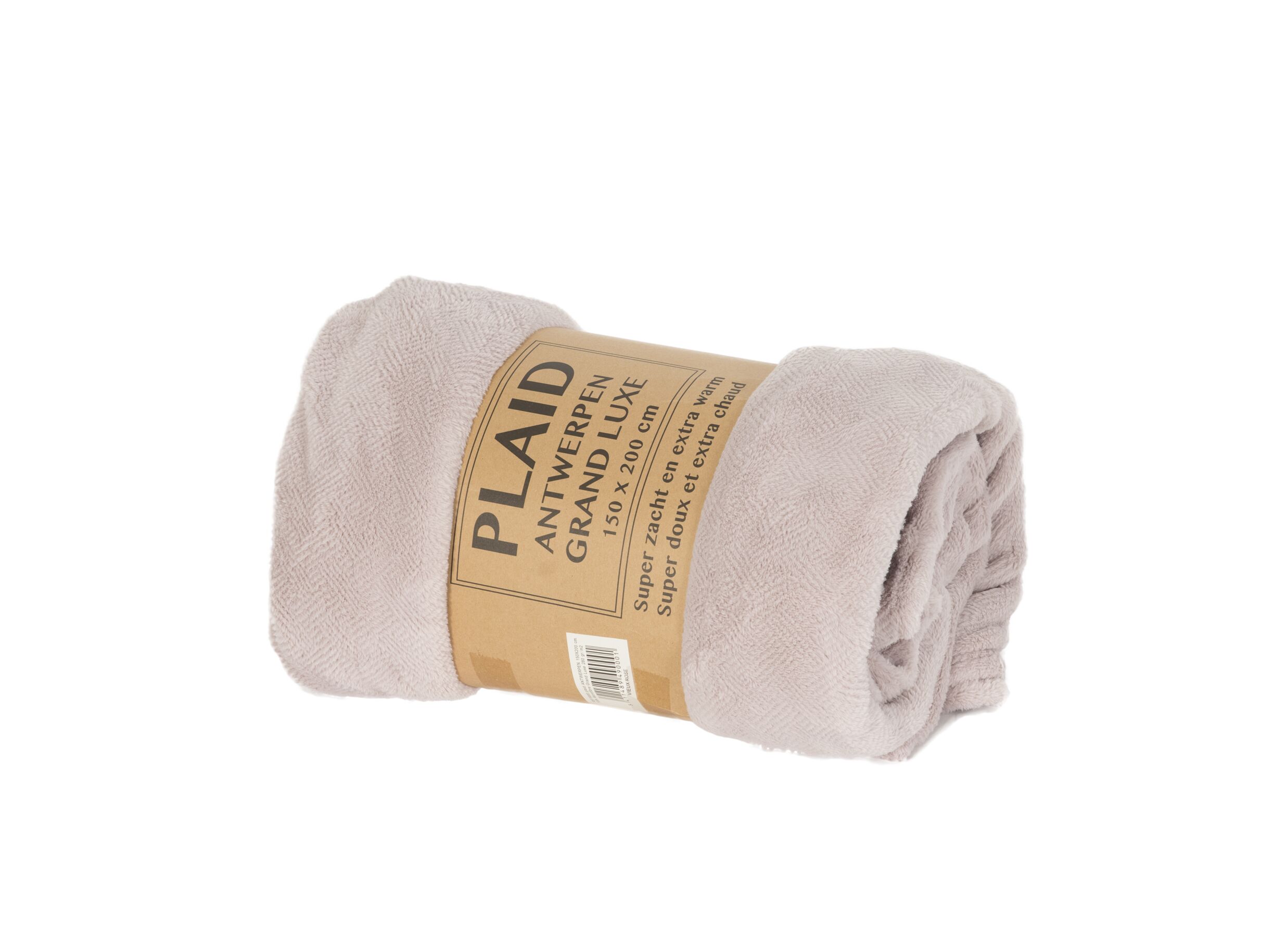 Overzichtsfoto - Plaid Antwerpen 150x200cm - microvezel - oudroze