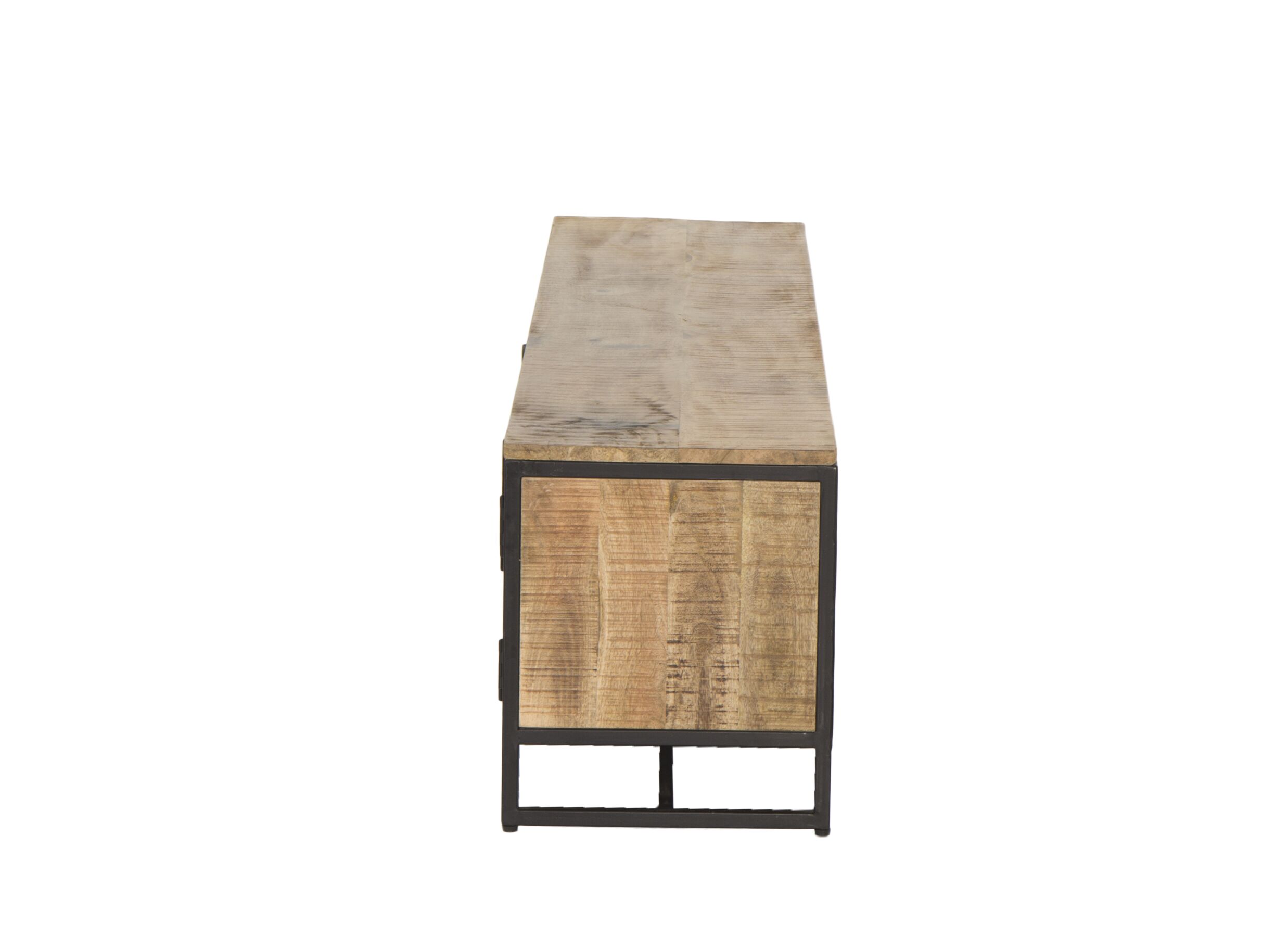 Meuble TV Woodcraft 190cm - manguier massif - brun