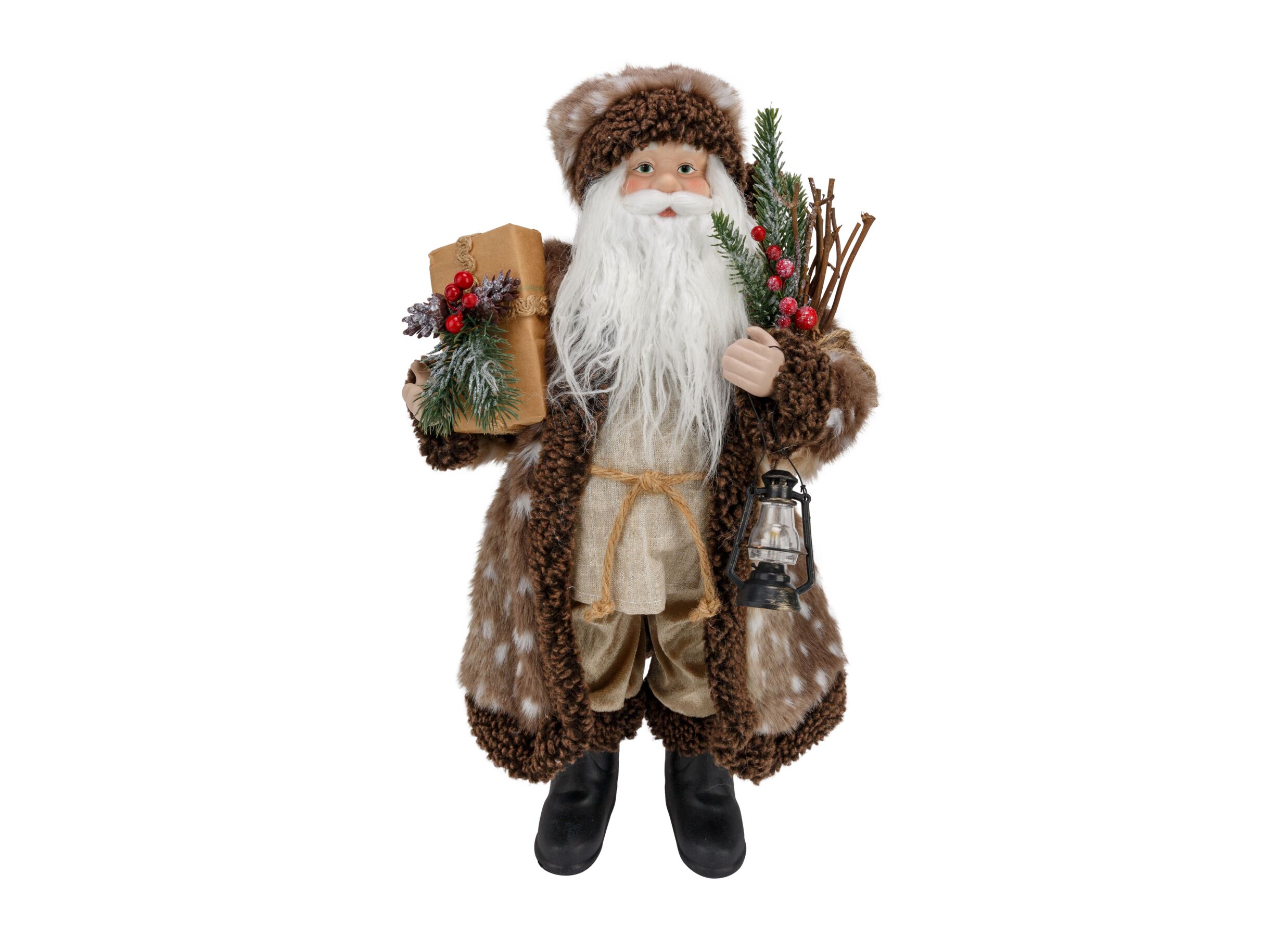 Hoofdfoto - Kerstdecoratie Santa 31x19x47cm - polyester - multicolor