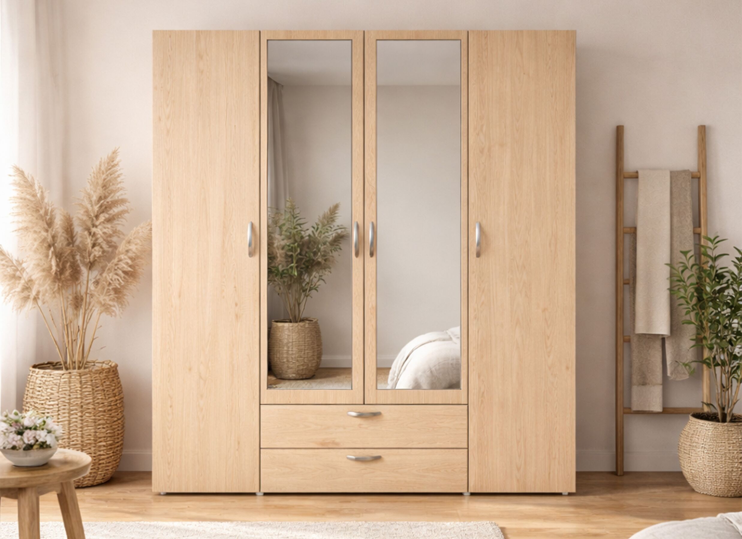 Sfeerfoto - Kleerkast Daily 2 160cm - melamine - jackson oak