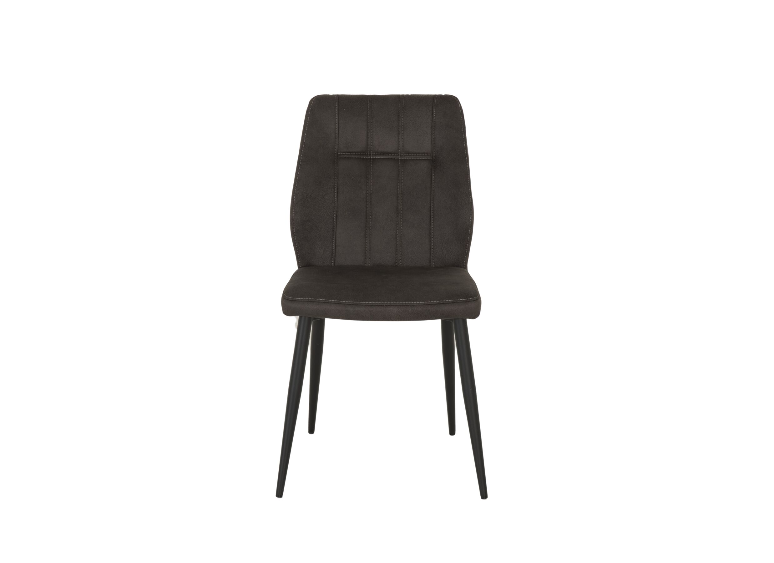 Chaise 47x55x89cm - tissu - anthracite