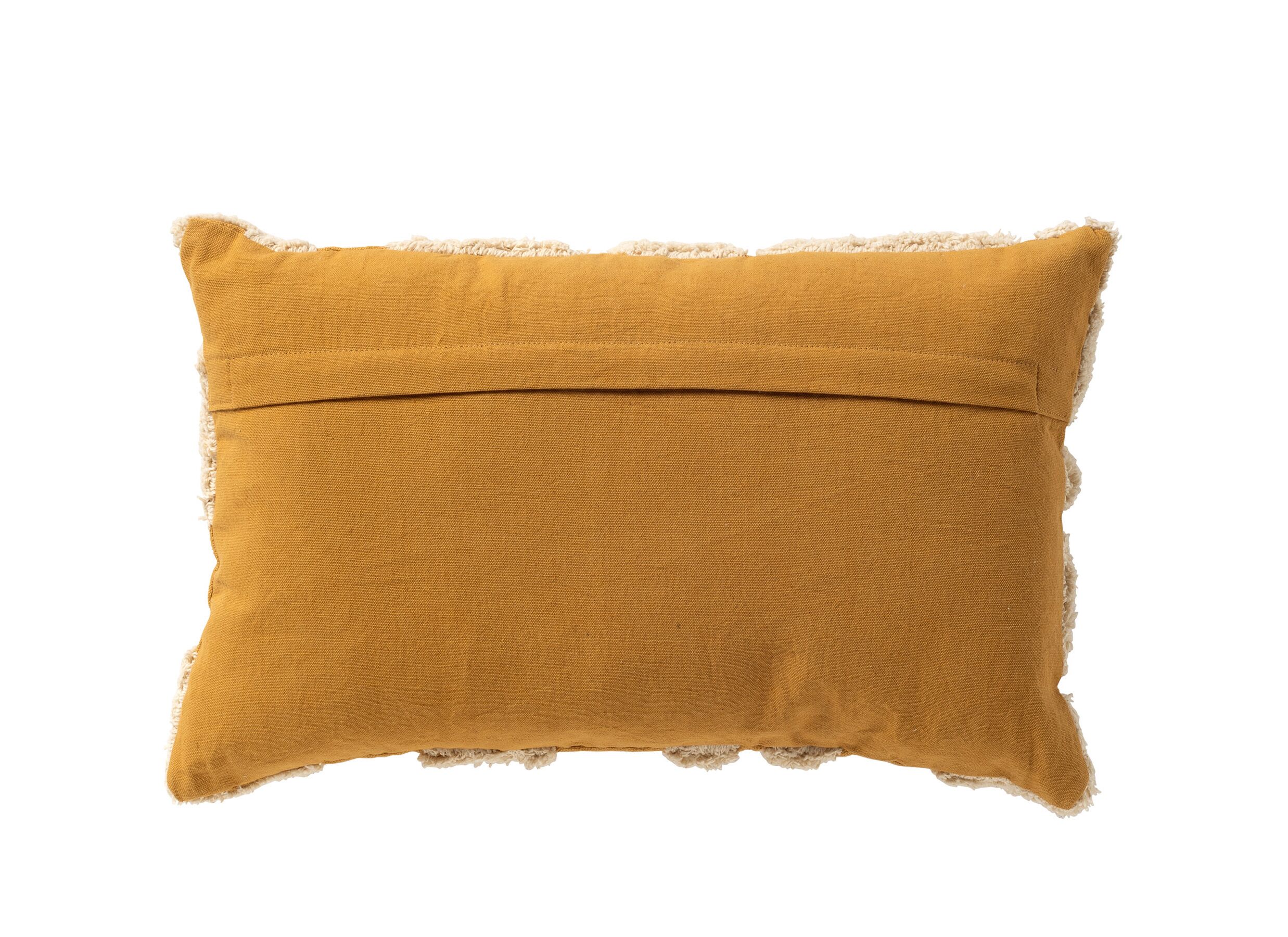 Detail - Coussin Milly 30x50cm - coton recyclé - chai tea
