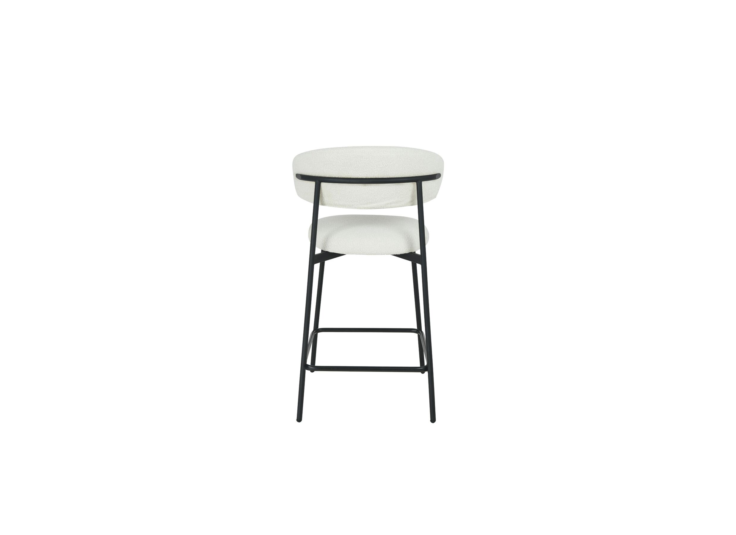 Overzichtsfoto - Barstoel Luke ZH65-65cm - stof - wit