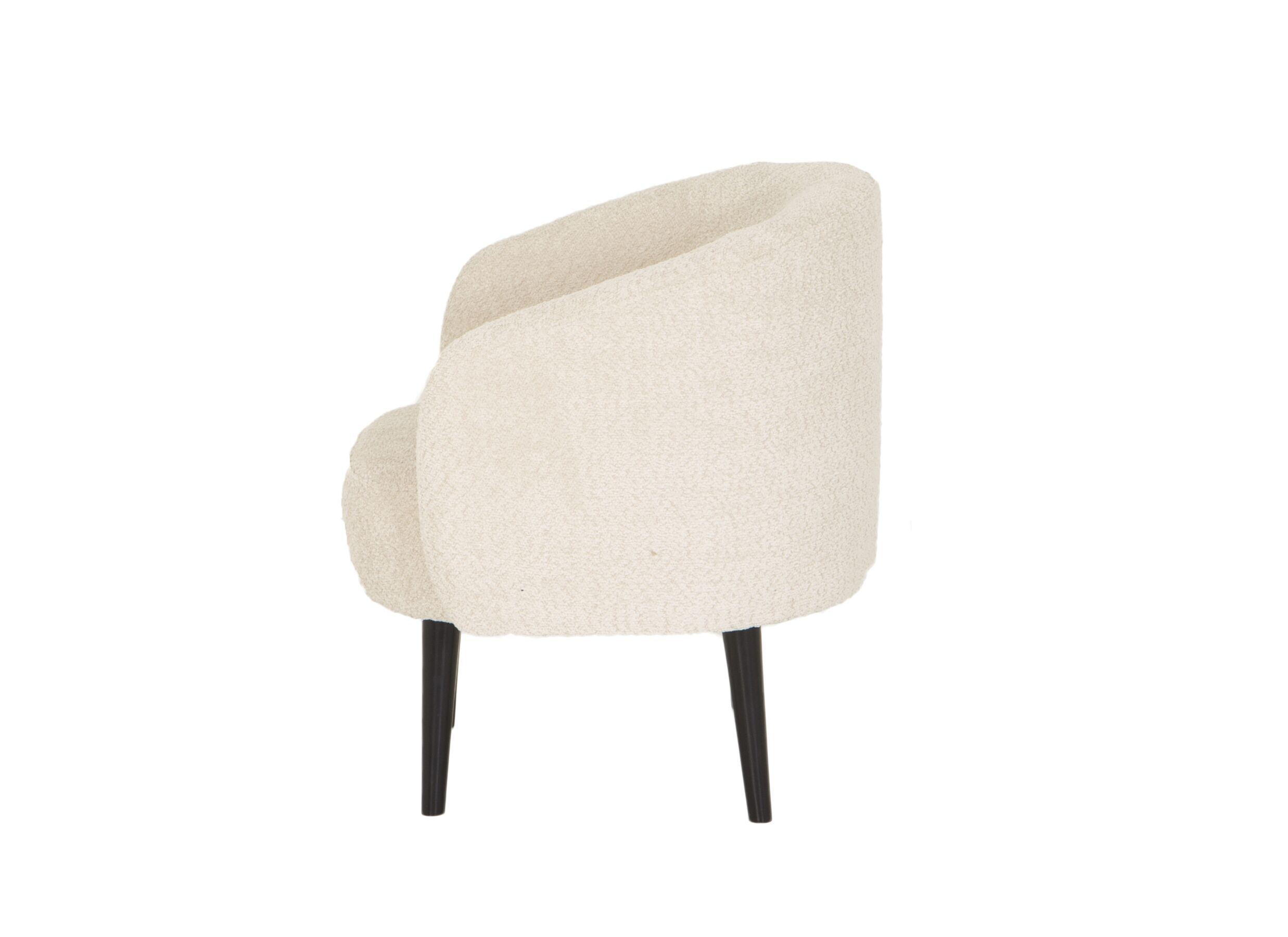 Fauteuil Coffee 76x74x75cm - tissu - beige