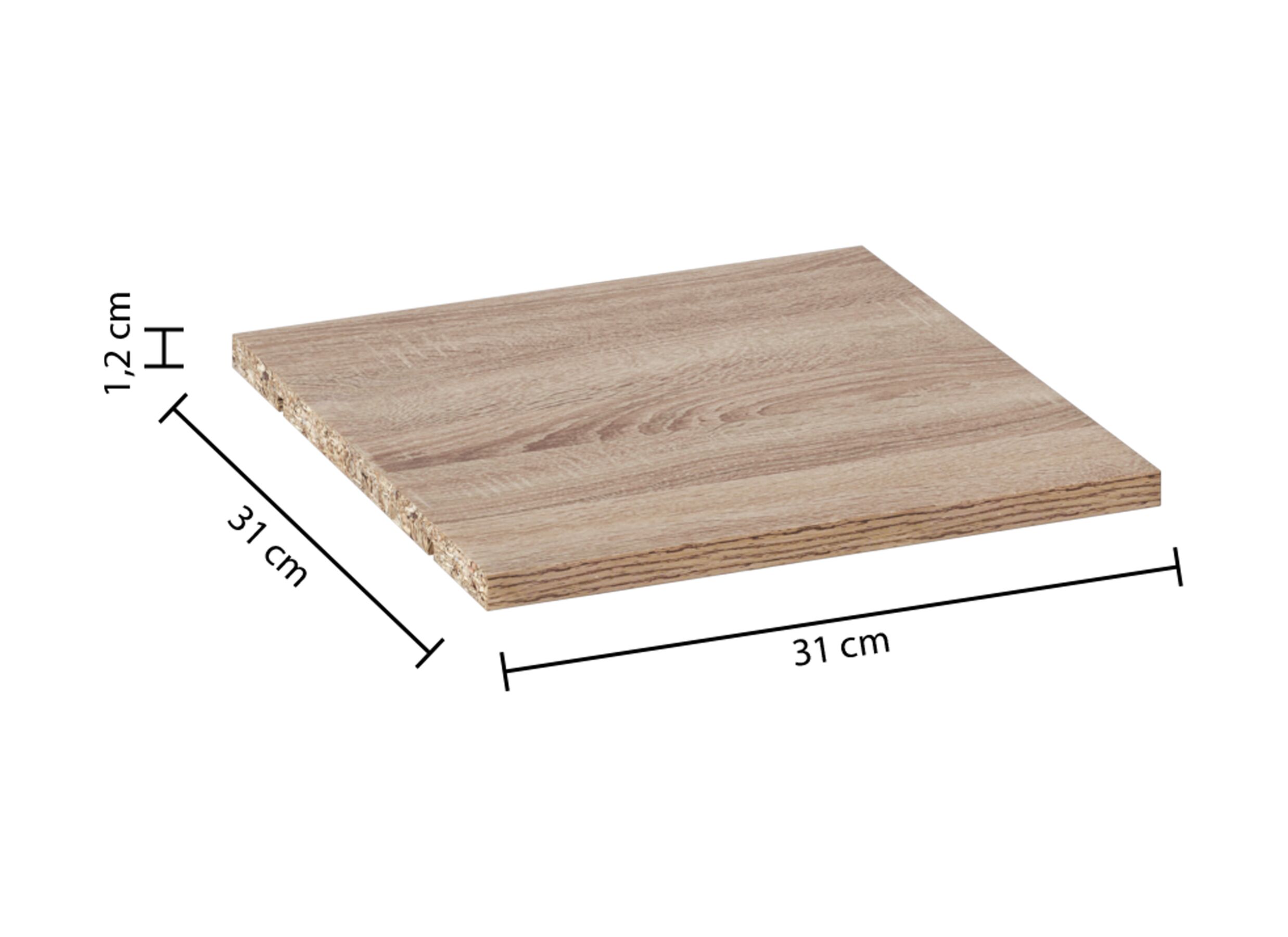 Legplank Mix N' Modul 32x32cm - decor - naturel