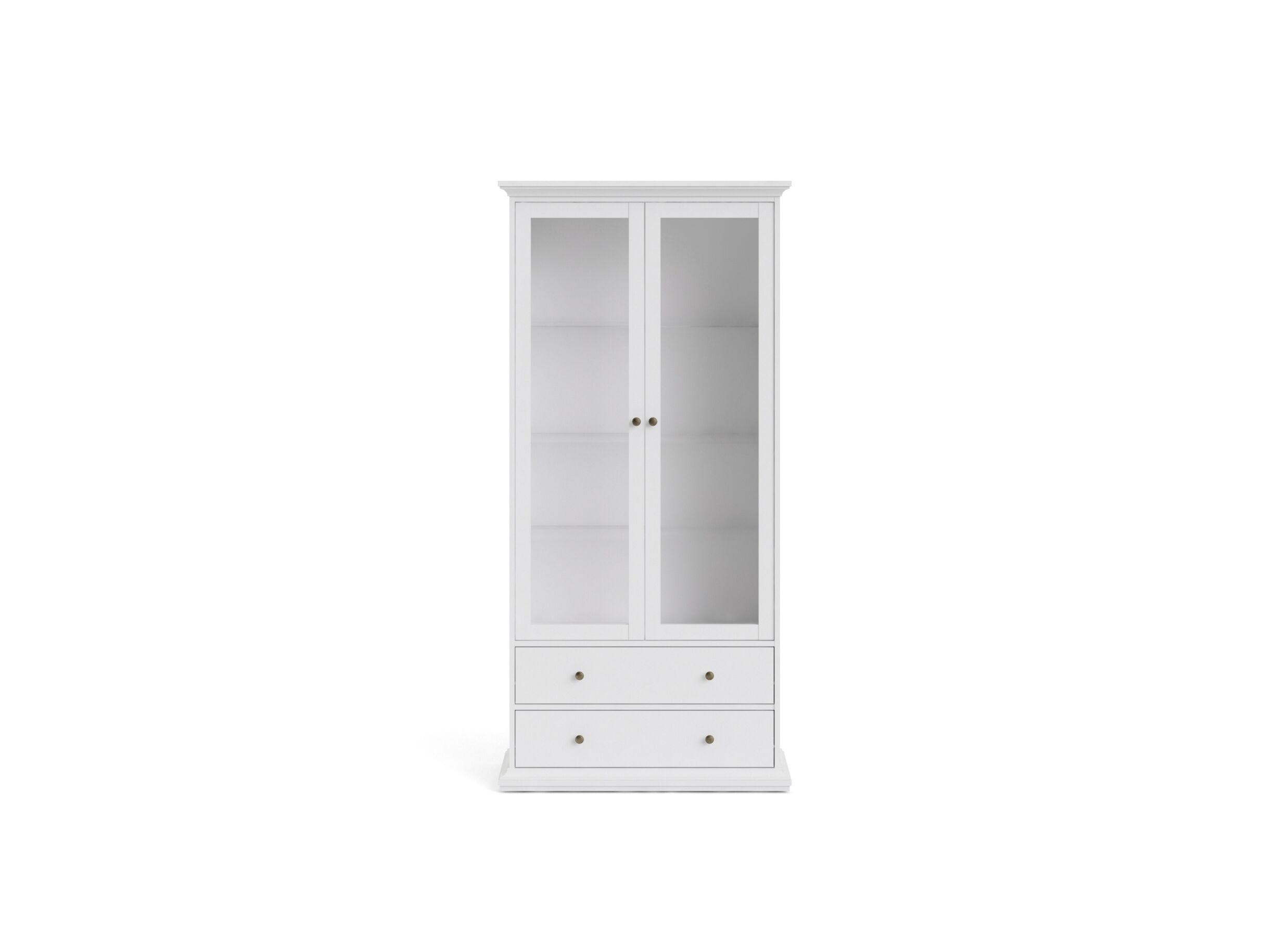 Vitrinekast Paris 96cm - decor - wit