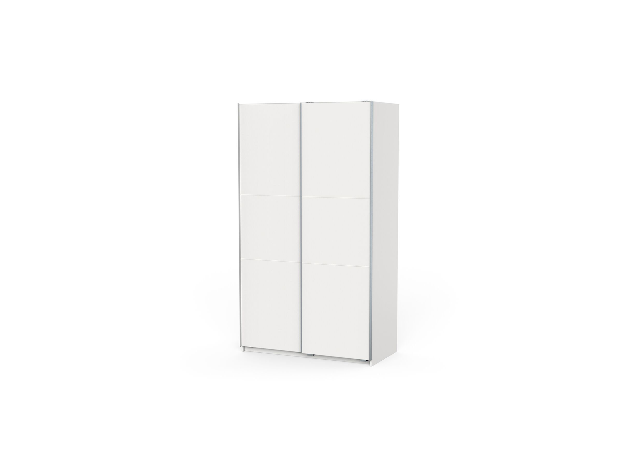 Armoire à portes coulissantes Ghost 117cm - décor - blanc