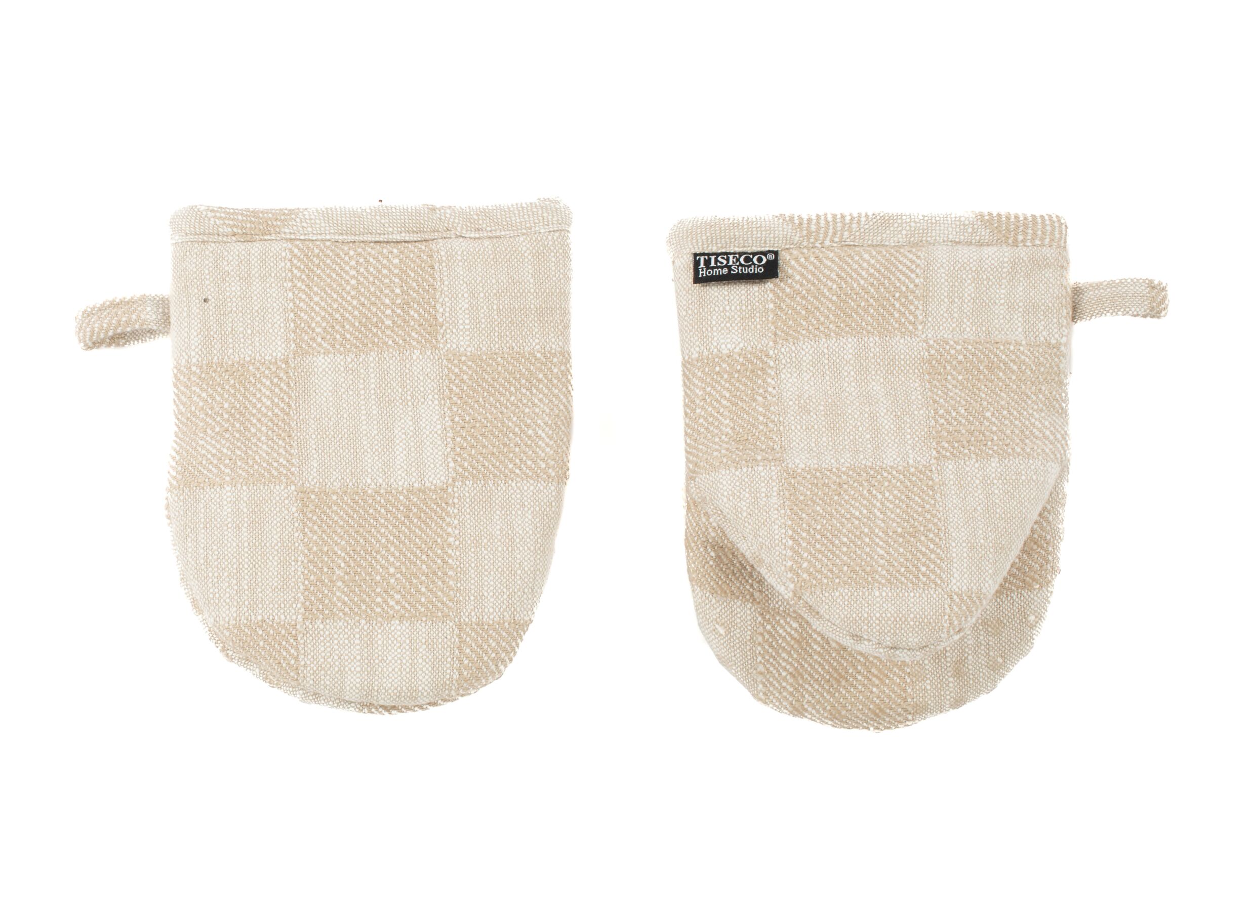 Ovenwant Harriet 14x18cm - katoen - beige set van 2 - Gant isolant Harriet 14x18cm - coton - beige lot de 2