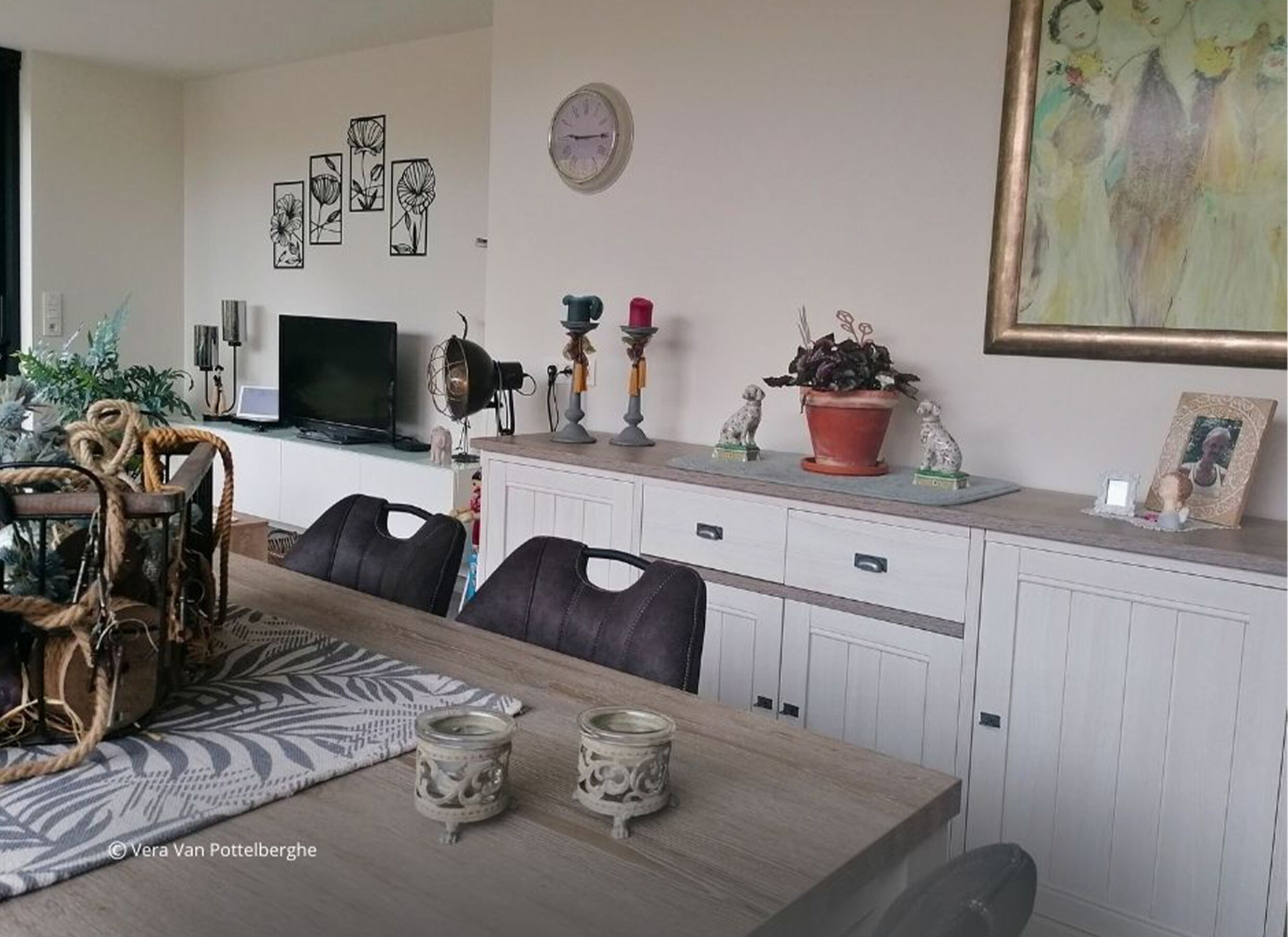 Foto ambiance - Buffet 215cm - décor - lariks & chêne brun