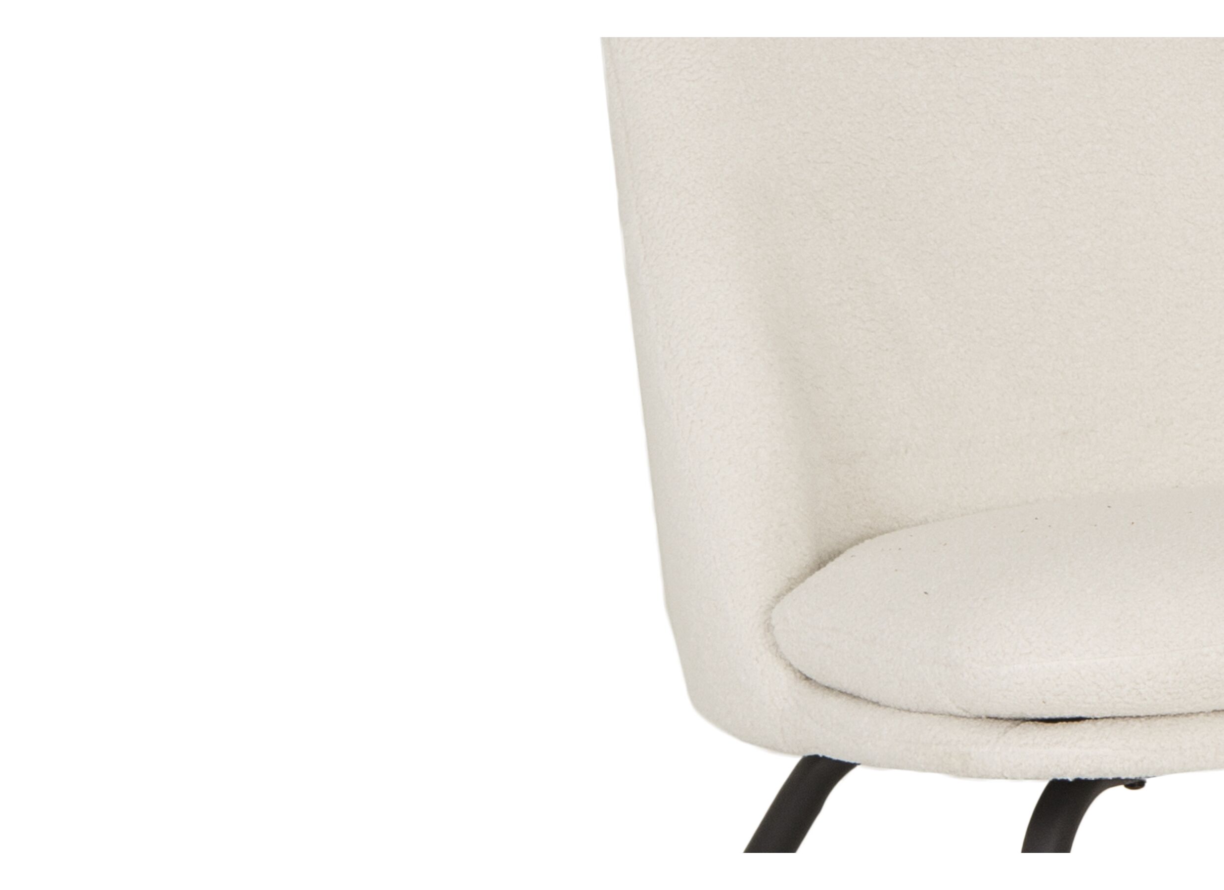 Fauteuil Yoyo 56x73x77cm - tissu -craie