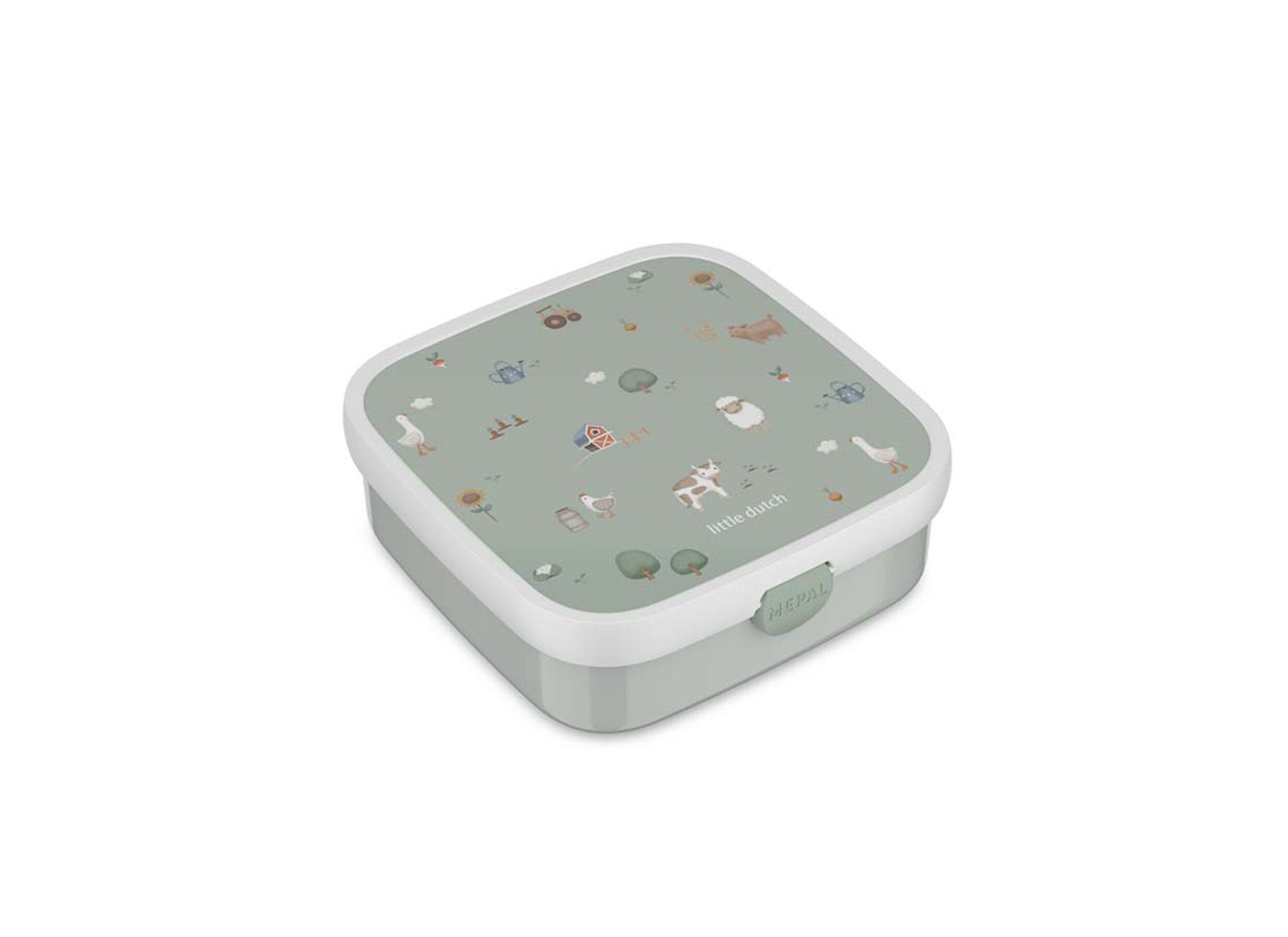 Lunchbox Bento groot Campus 1250ml - kunststof - little farm - Lunch box Bento grand Campus 1250ml - plastique - little farm