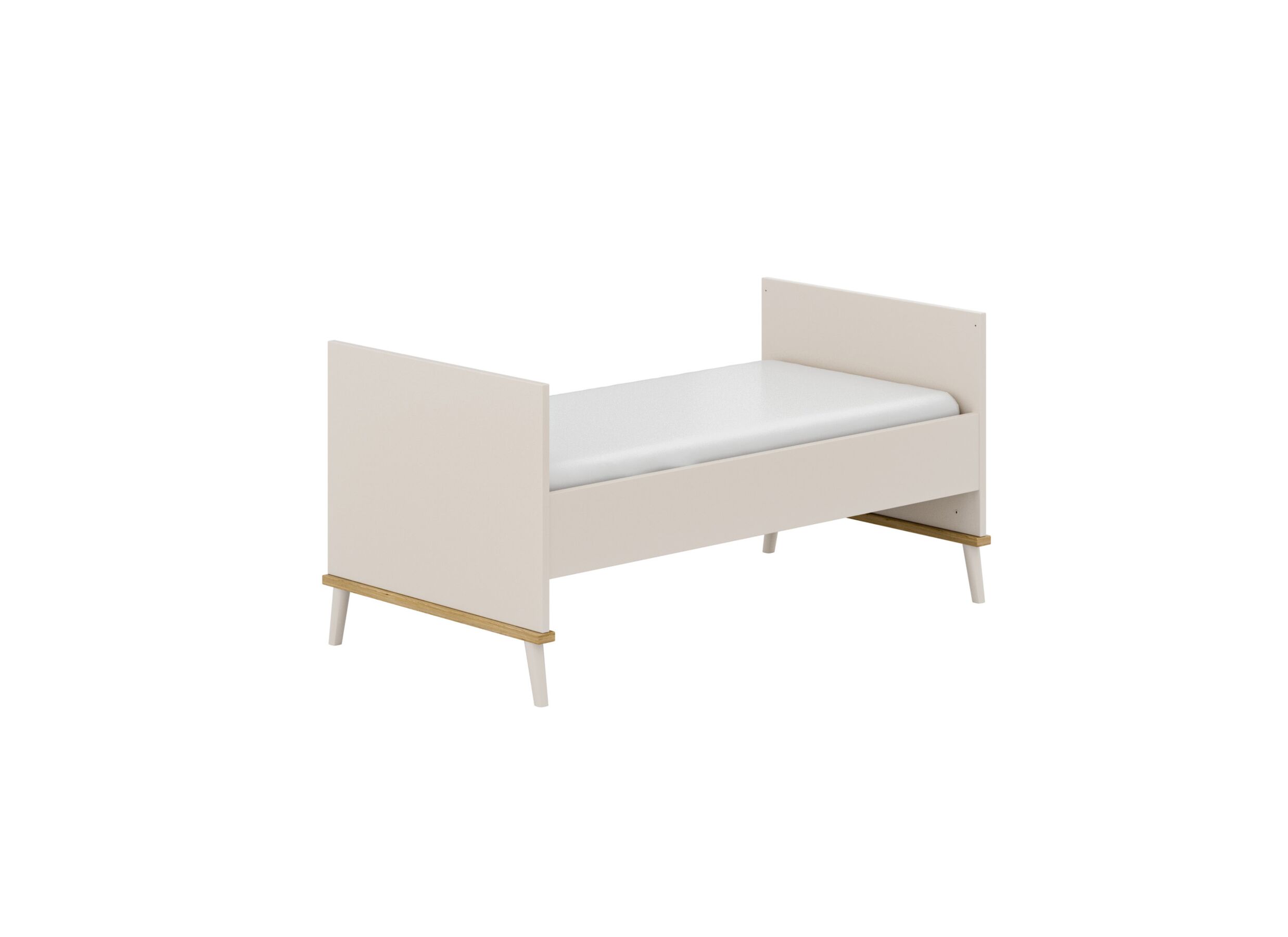 Overzichtsfoto - Sponden voor babybed Hazel 70x140cm beige, set van 2