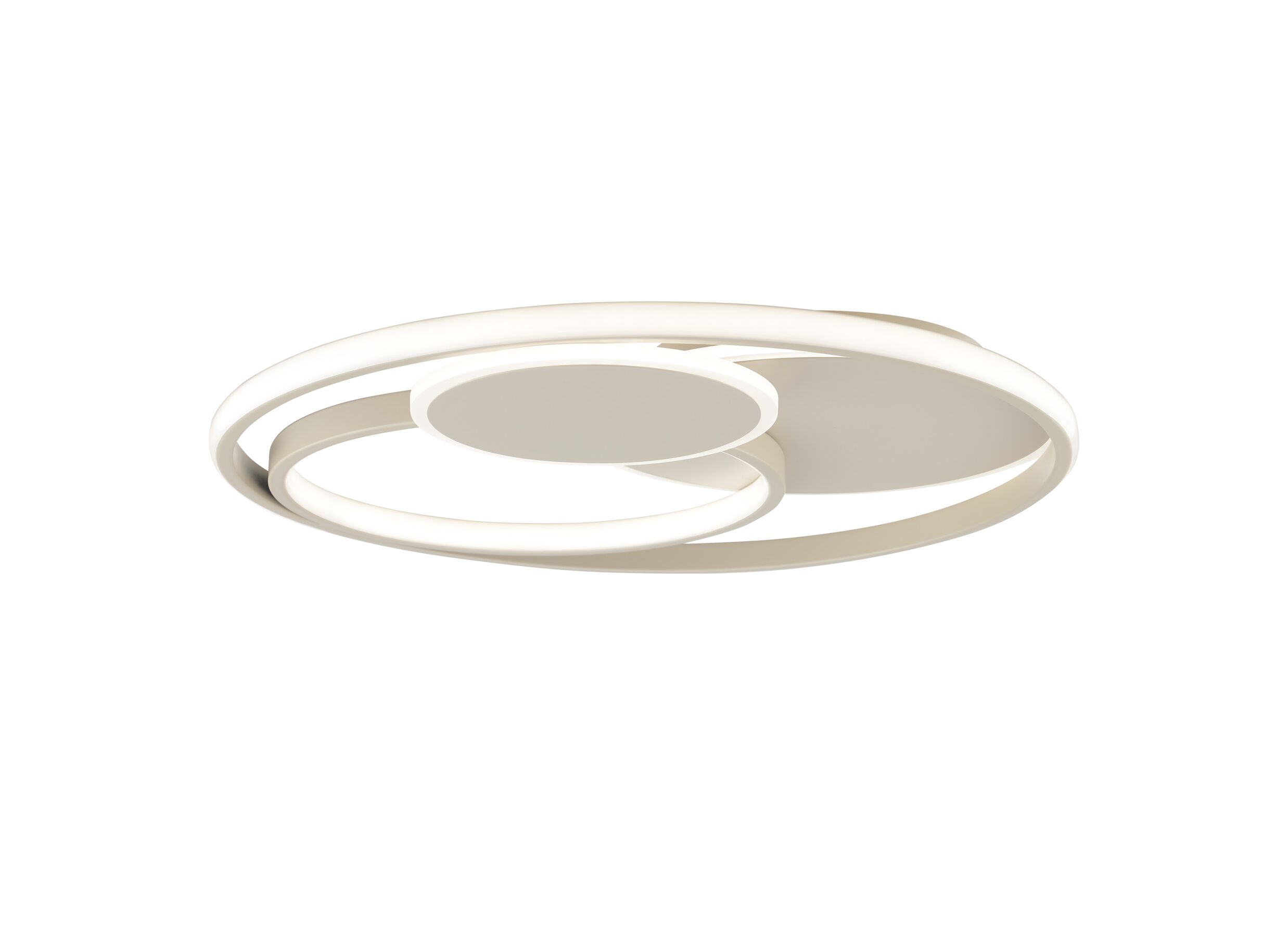 Aperçu - Plafonnier Runda Ø50cm - métal & silicone - beige