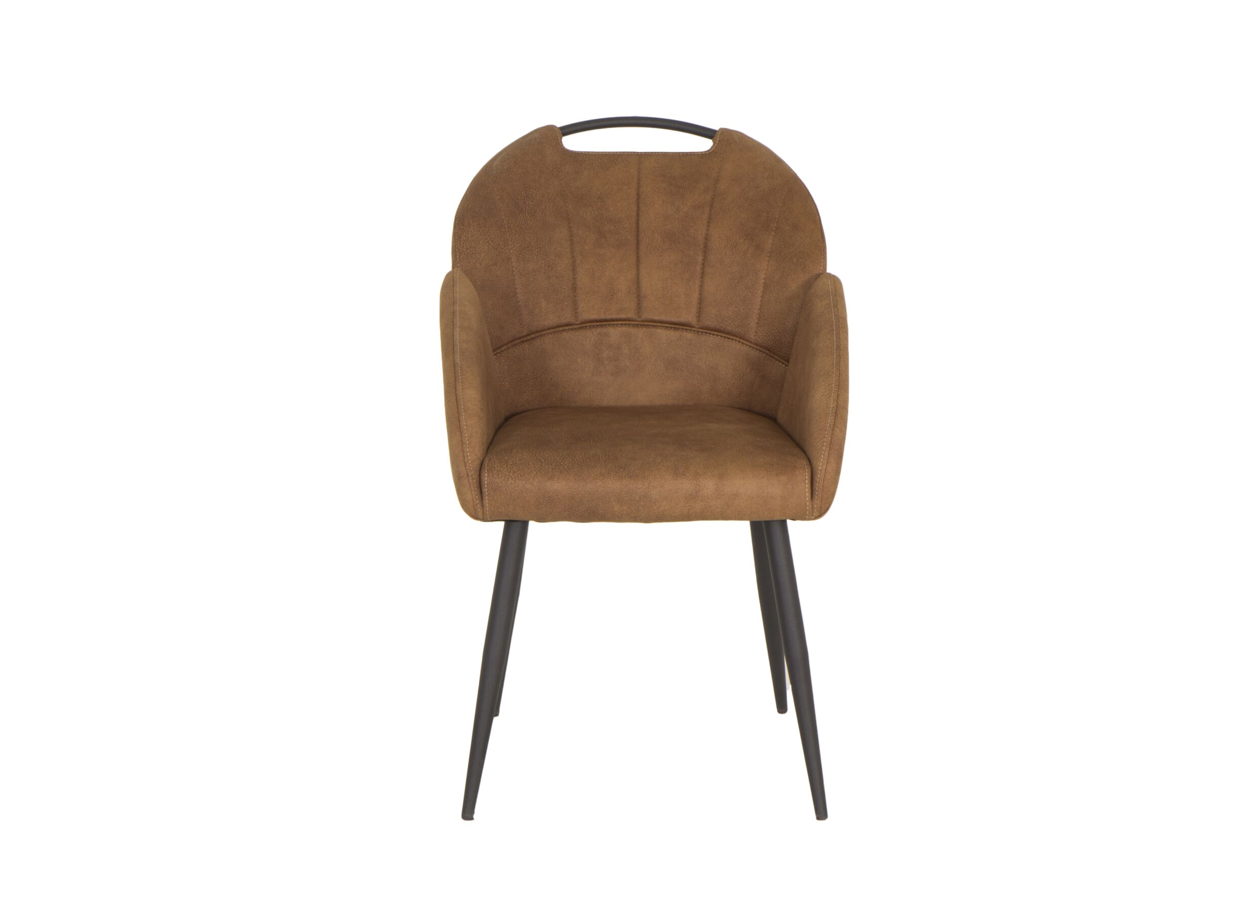 Kuipstoel ST2005 55x60x87,5cm - stof - cognac