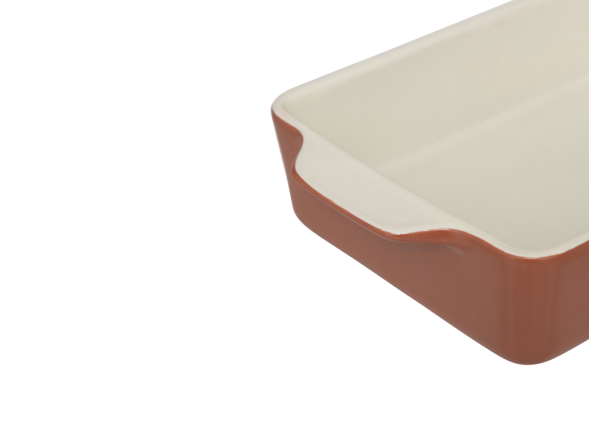 Aperçu - Plat à four 23x14cm - céramique - terracotta ou crème