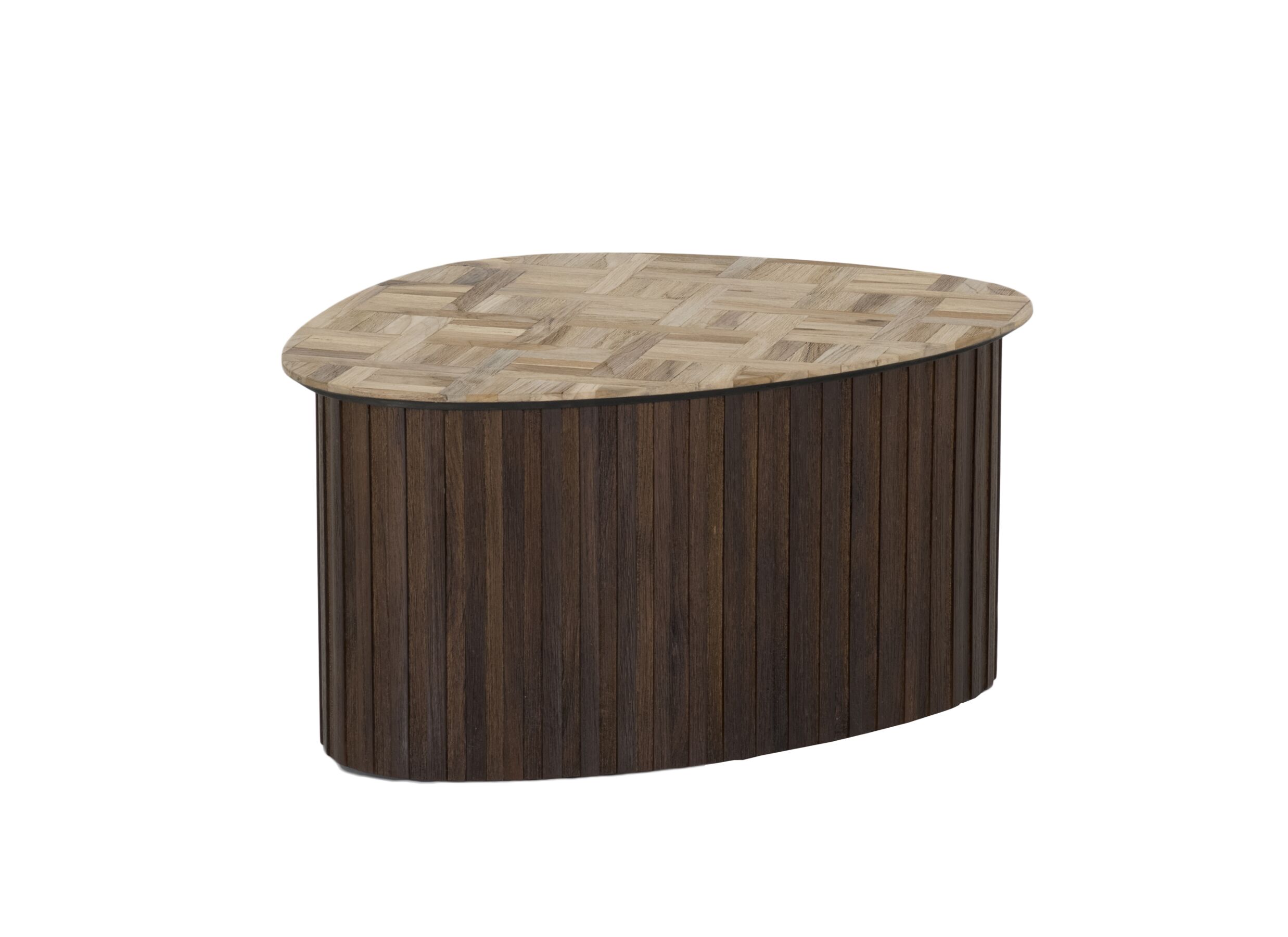 Plus Important - Table basse Noah teck massif ronde