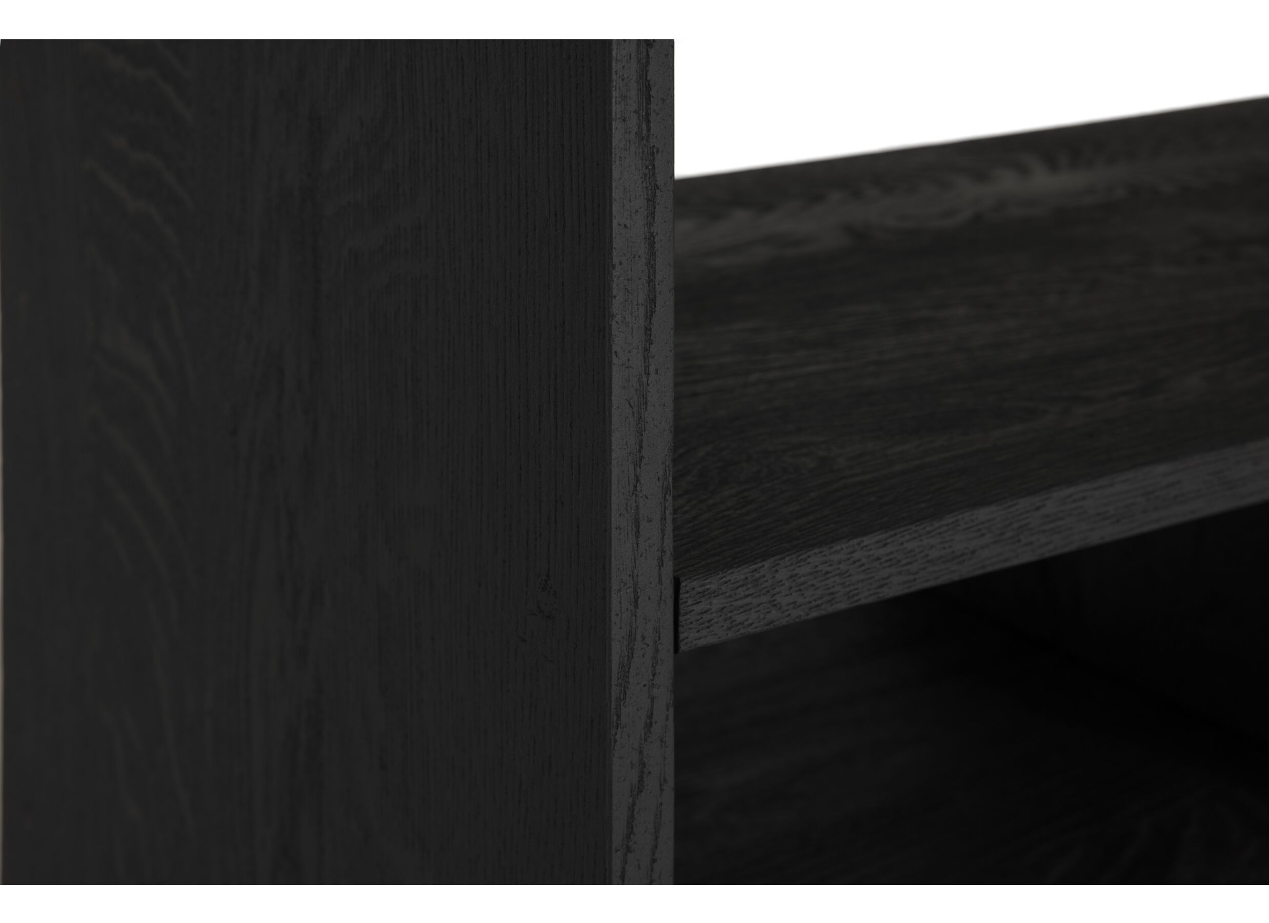 Étagère Mauri 120x40x210cm - chêne massif - noir