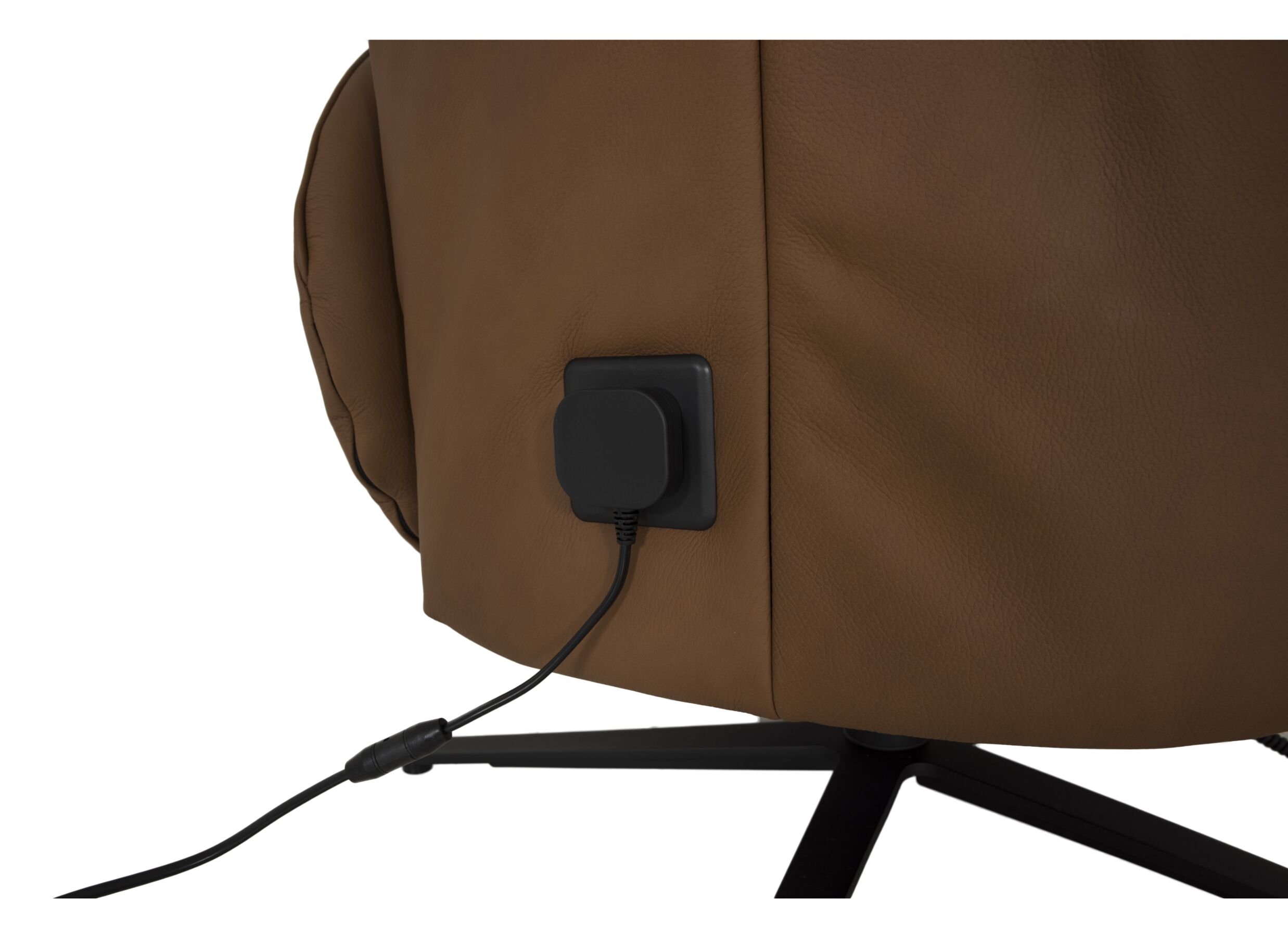 Detail - Fauteuil relax 7589.51V électrique - cuir - brun