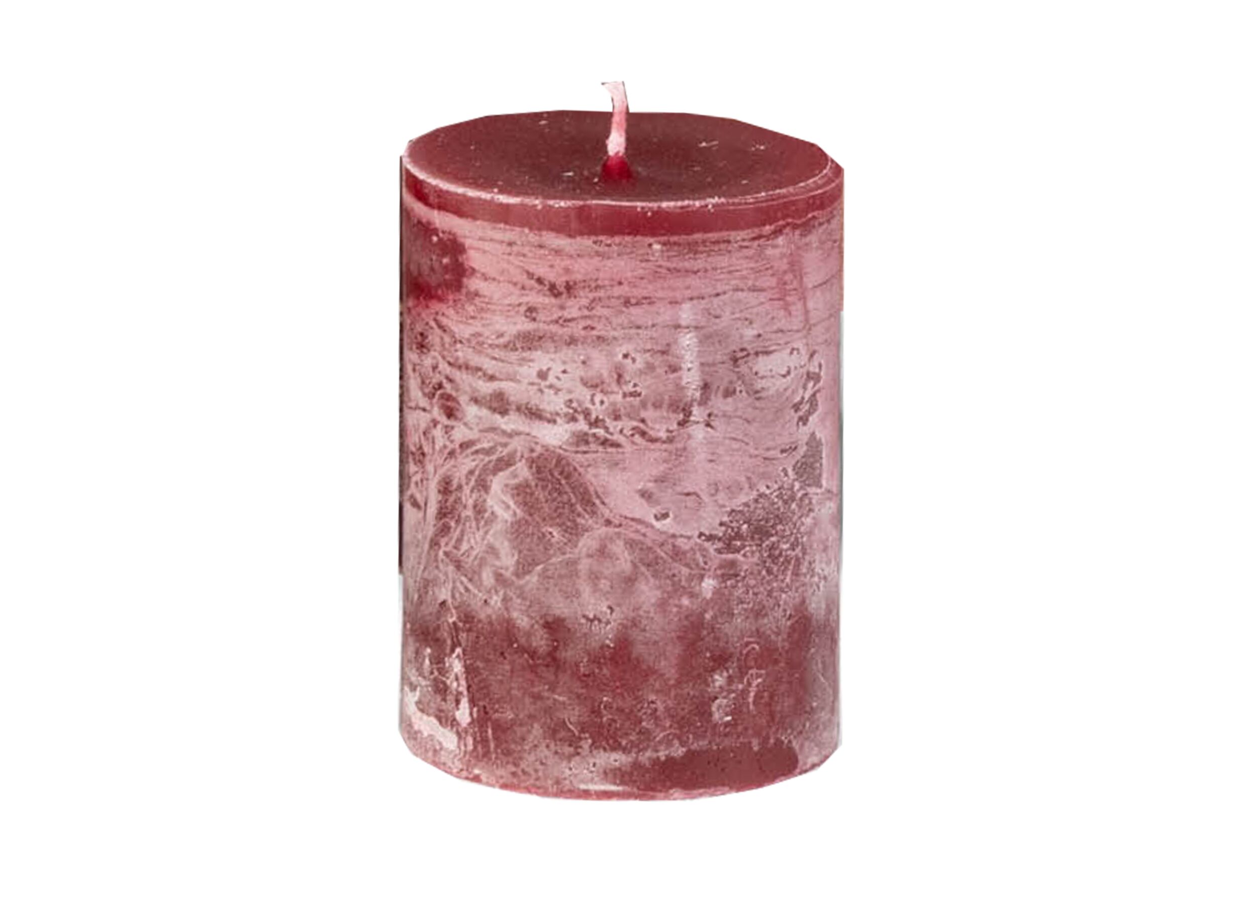 Kaars Ø10xH15cm - burgundy - Kaars Ø10xH15cm - burgundy