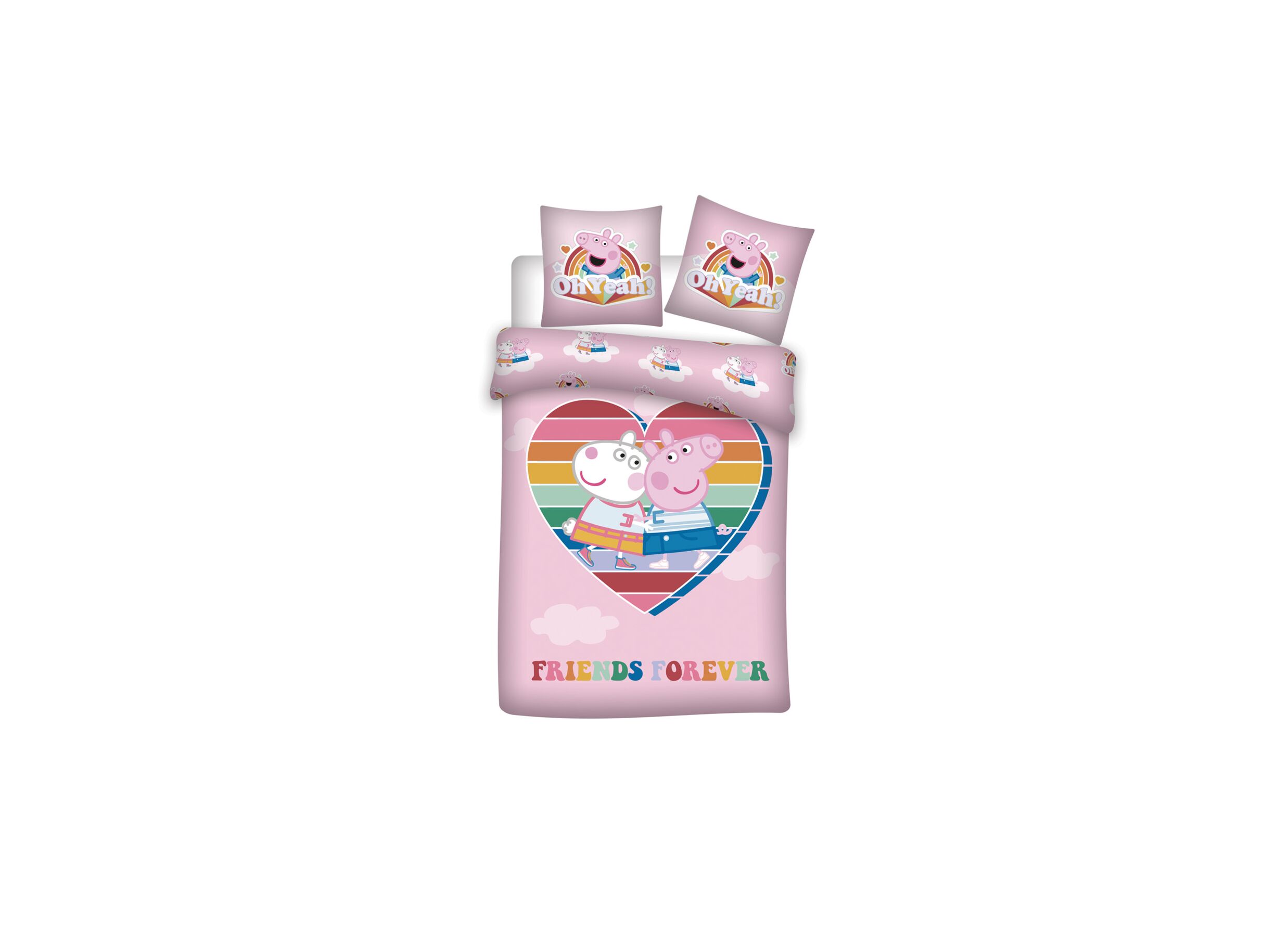 Dekbedovertrek Peppa Pig 140x200cm microvezel