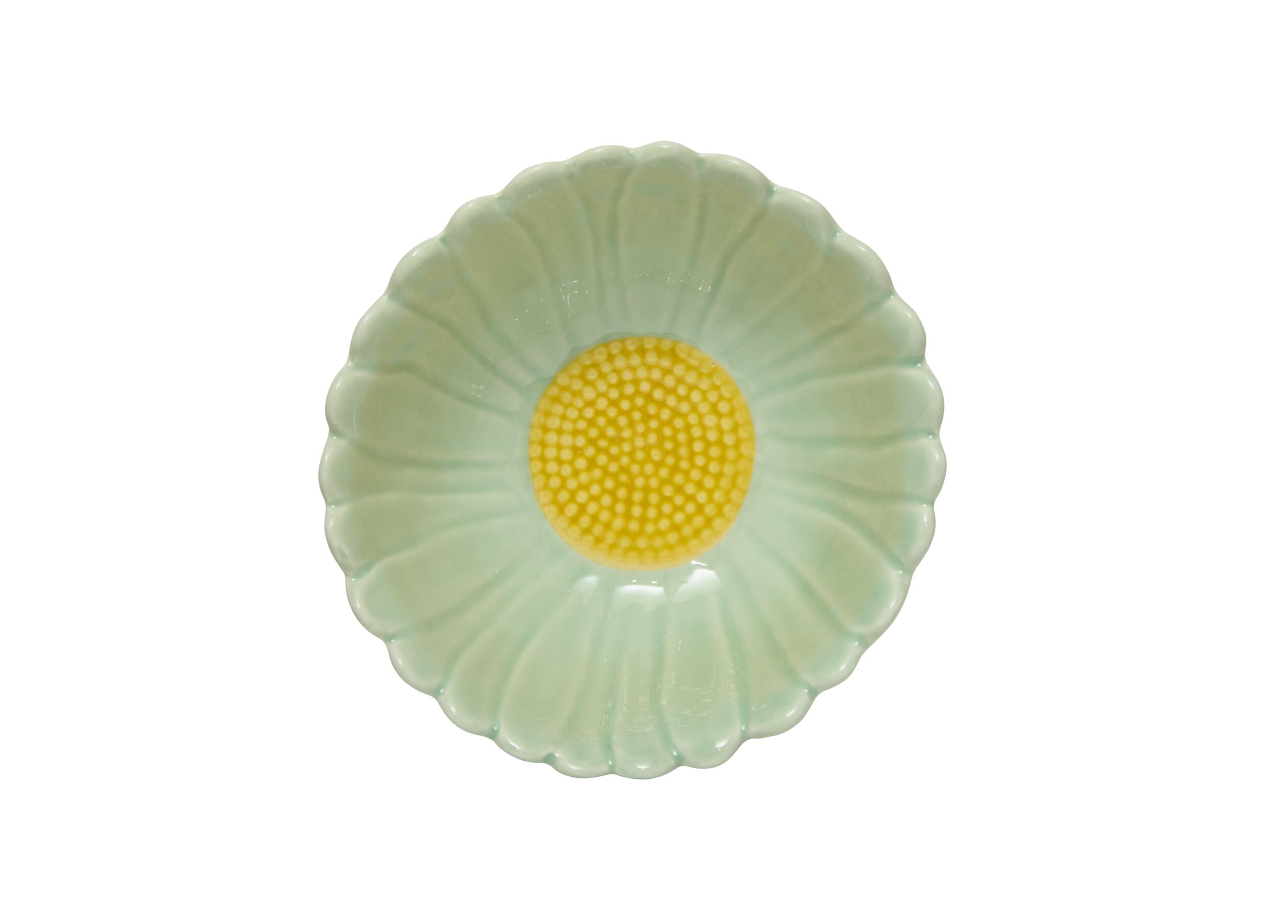 Aperçu - Bol Fleurs 15x7cm - grès - rose & vert