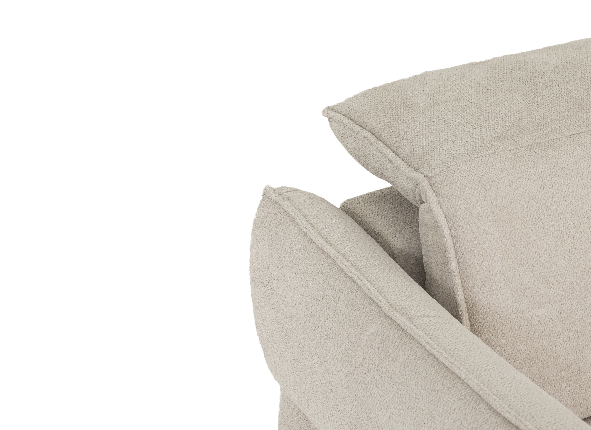 Detailfoto - Zetel Lando 2-zit - stof - off white