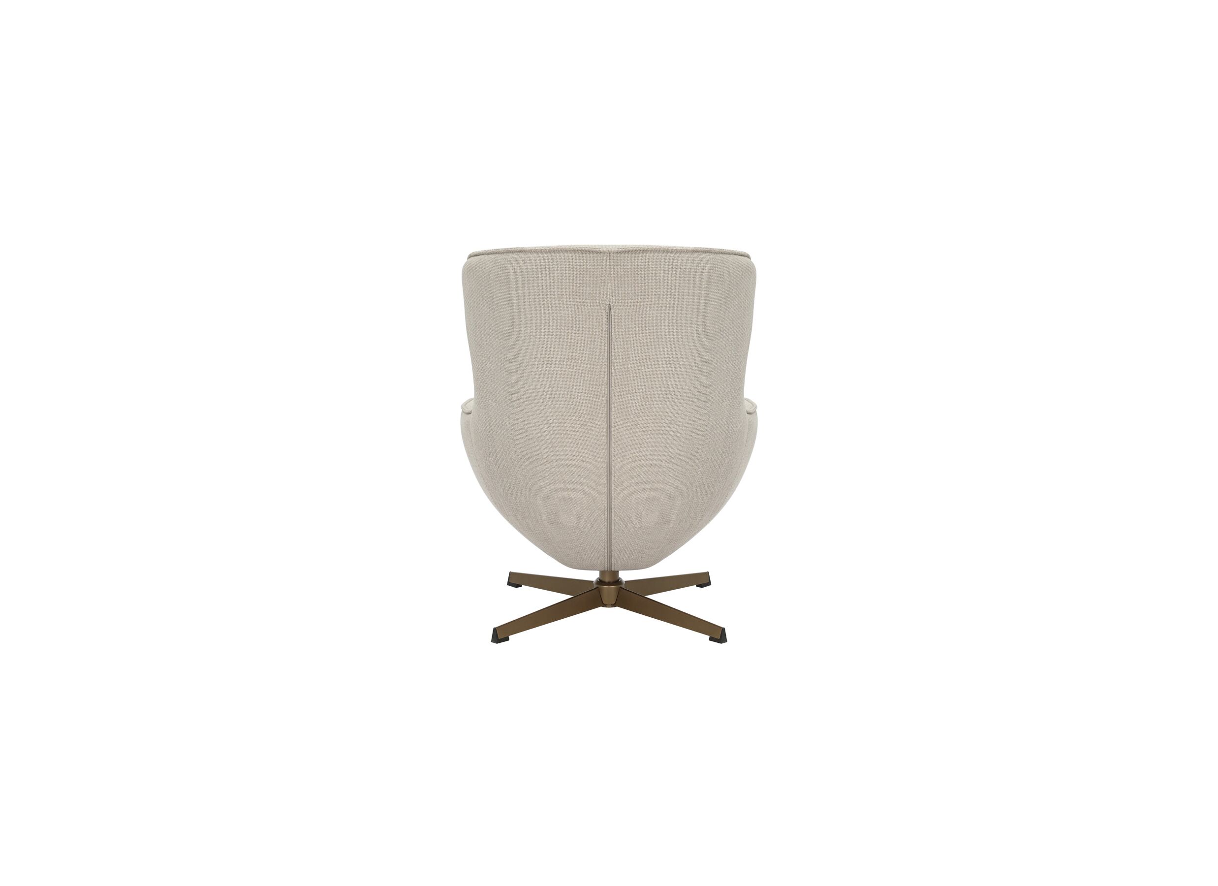 Aperçu - Fauteuil pivotant Moana 76x87,5x90cm - fibre polyester - beige