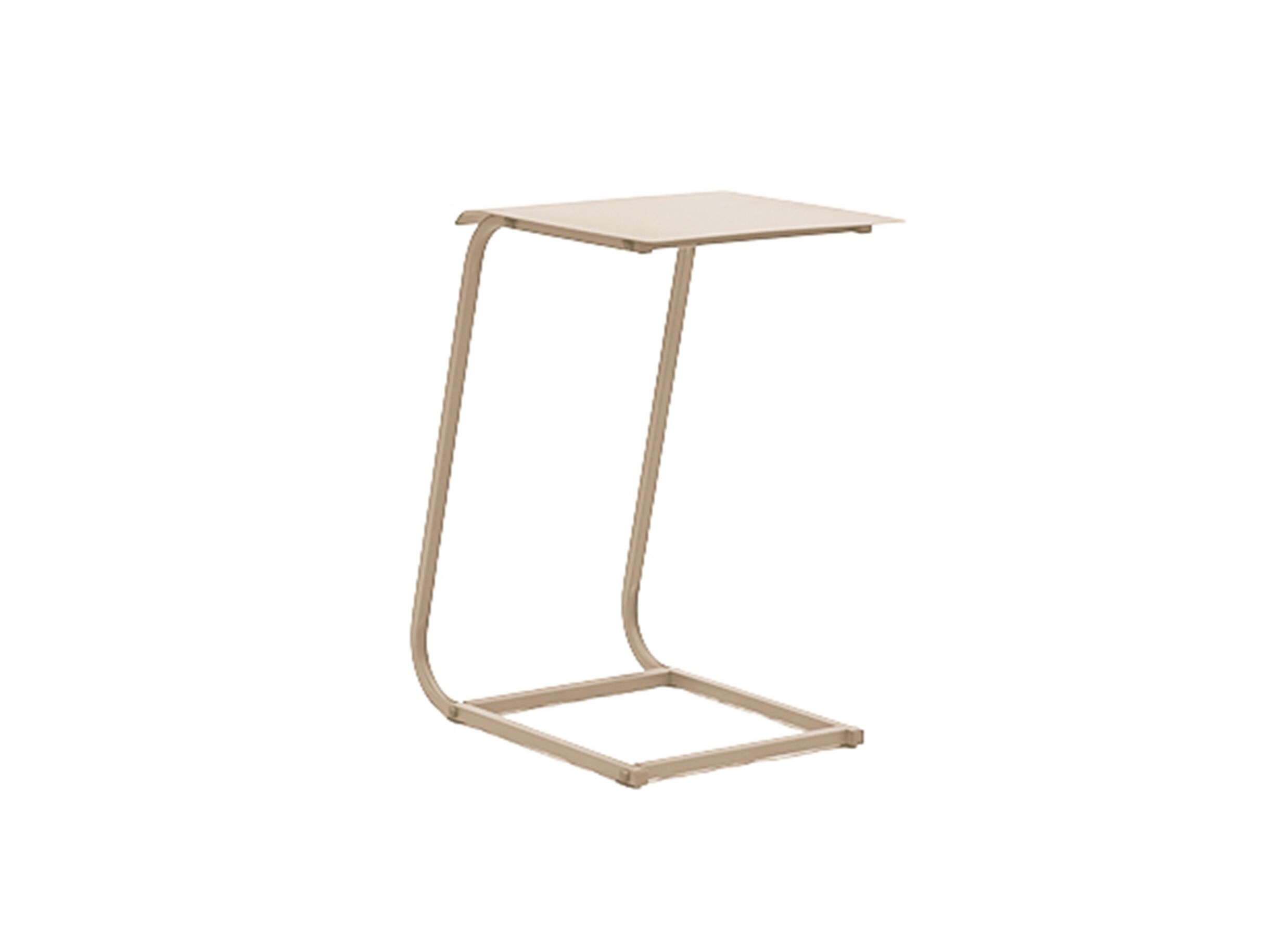 Aperçu - Table d'appoint Svea 35x48x62cm - aluminium - greige