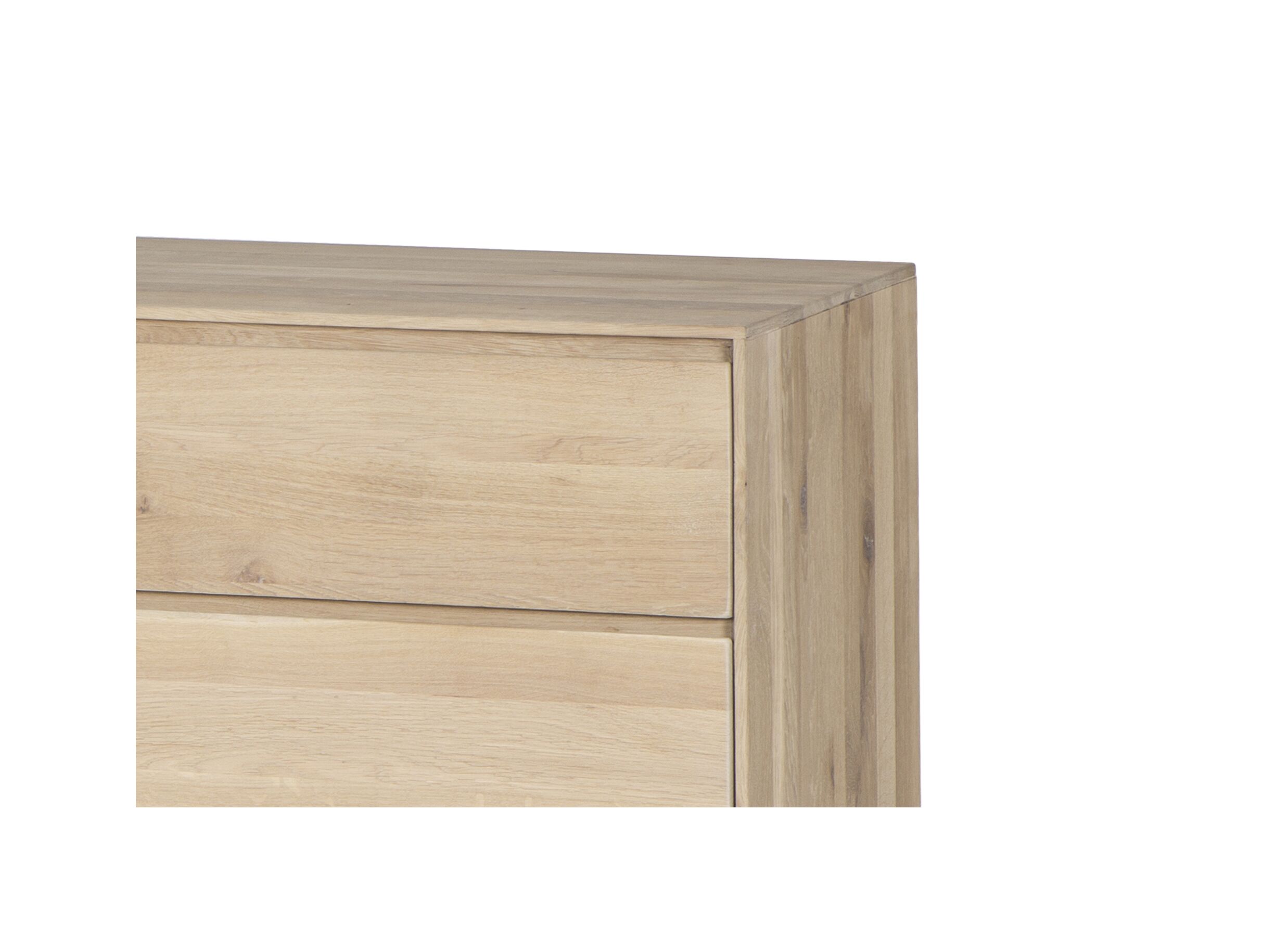 Buffet Polar 190cm - chêne massif & décor - naturel