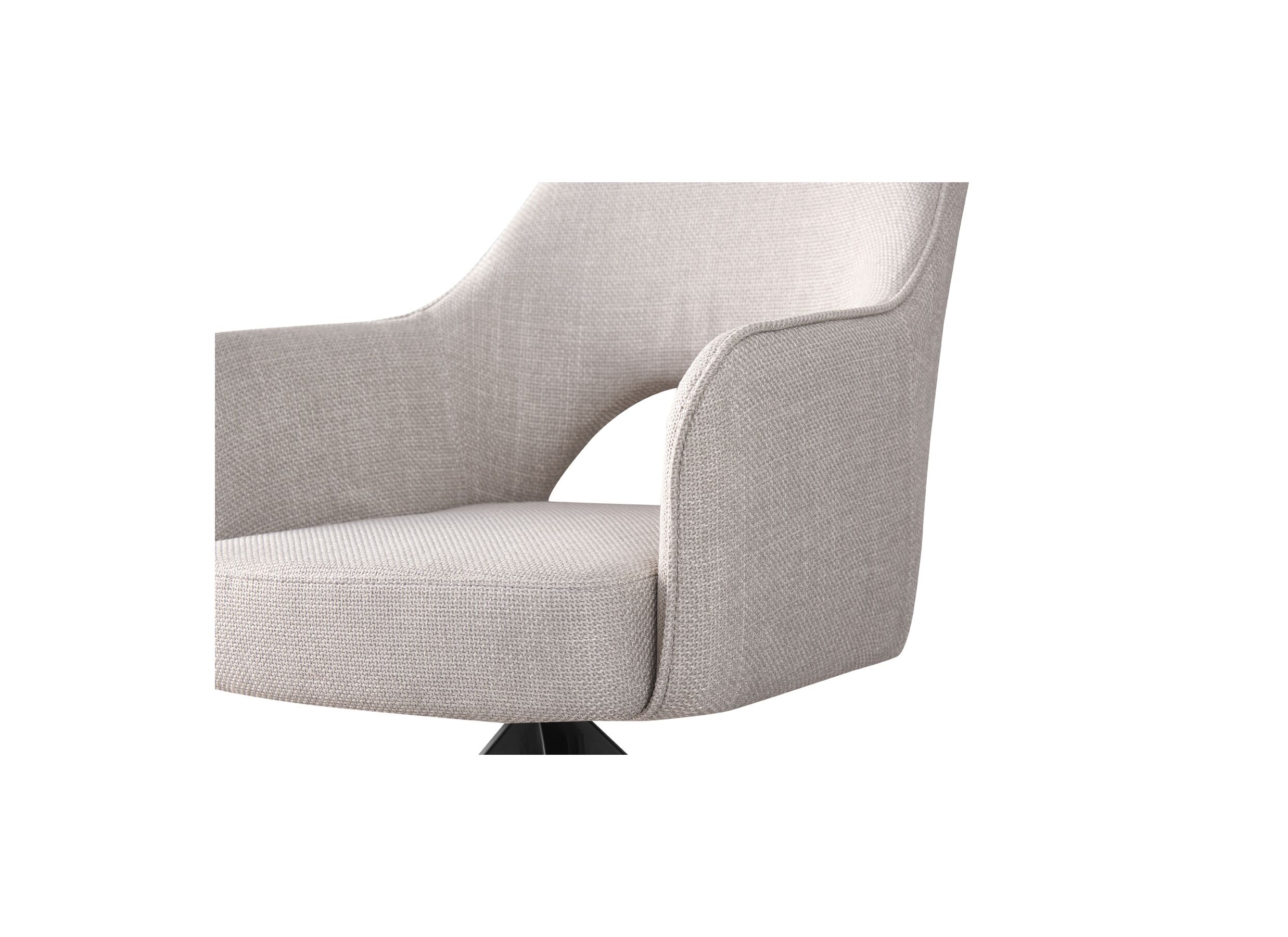 Draaistoel Mesa 55x48x84cm - stof - greige