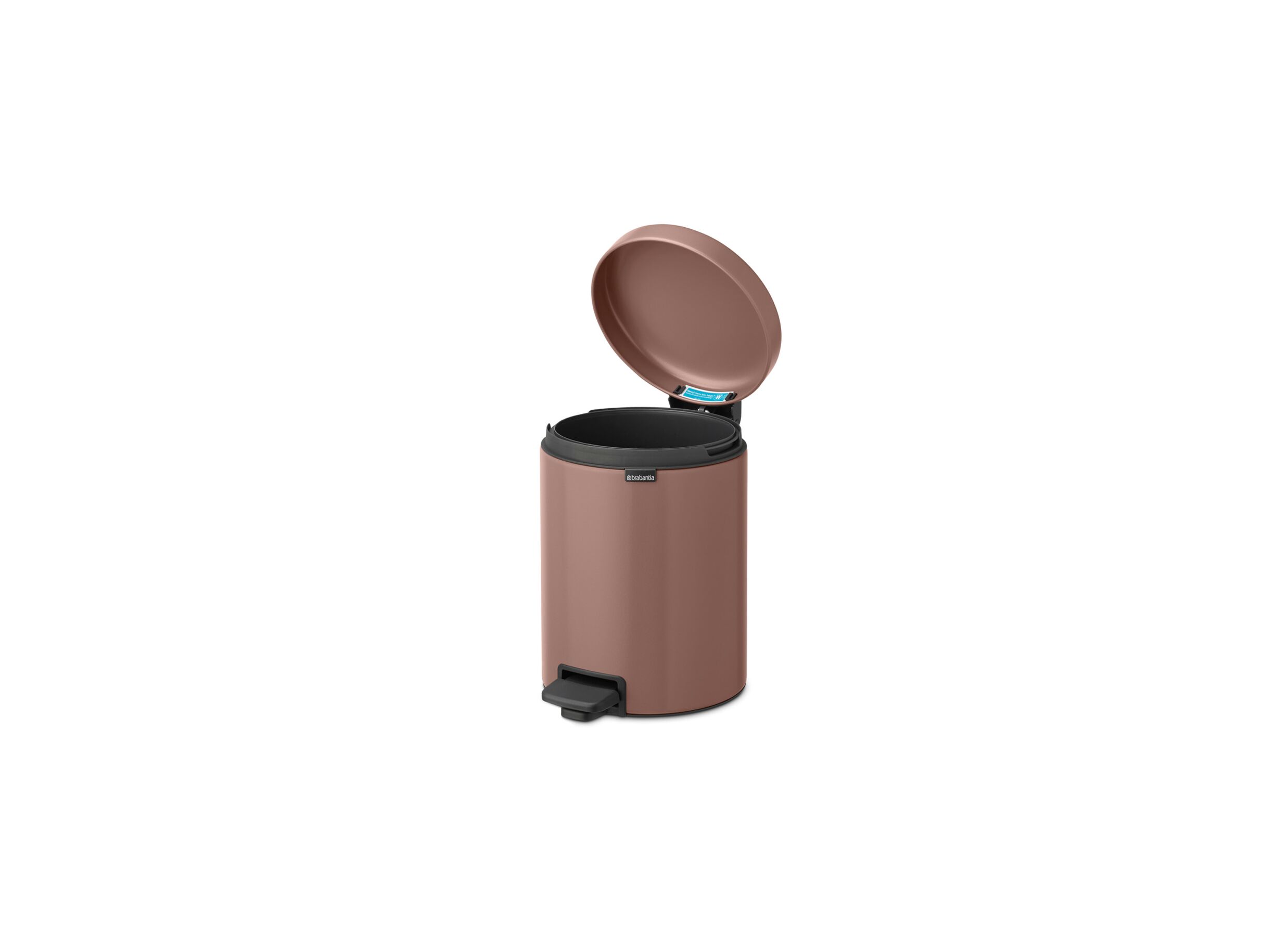 Aperçu - Poubelle à pédale Newicon Brabantia 5 L satin taupe