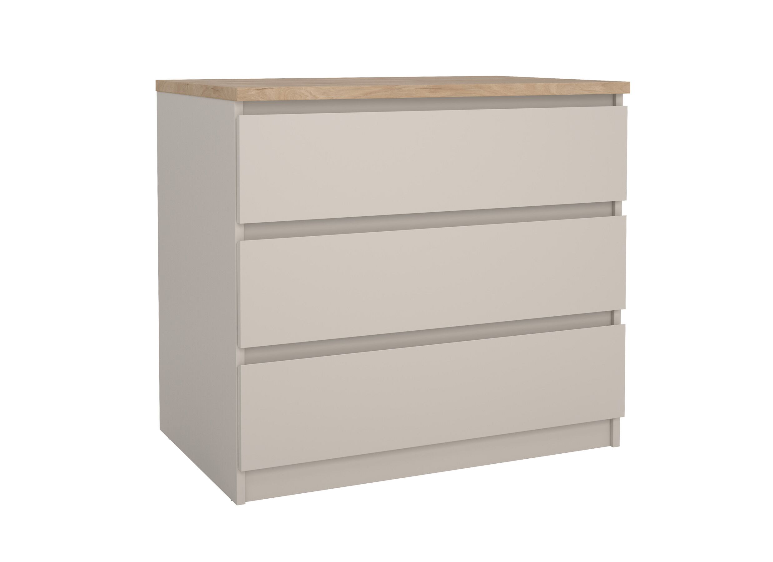 Commode Naia 77x50x71cm - decor - cashmere/jackson hickory - Commode Naia 77x50x71cm - décor - cashmere/jackson hickory