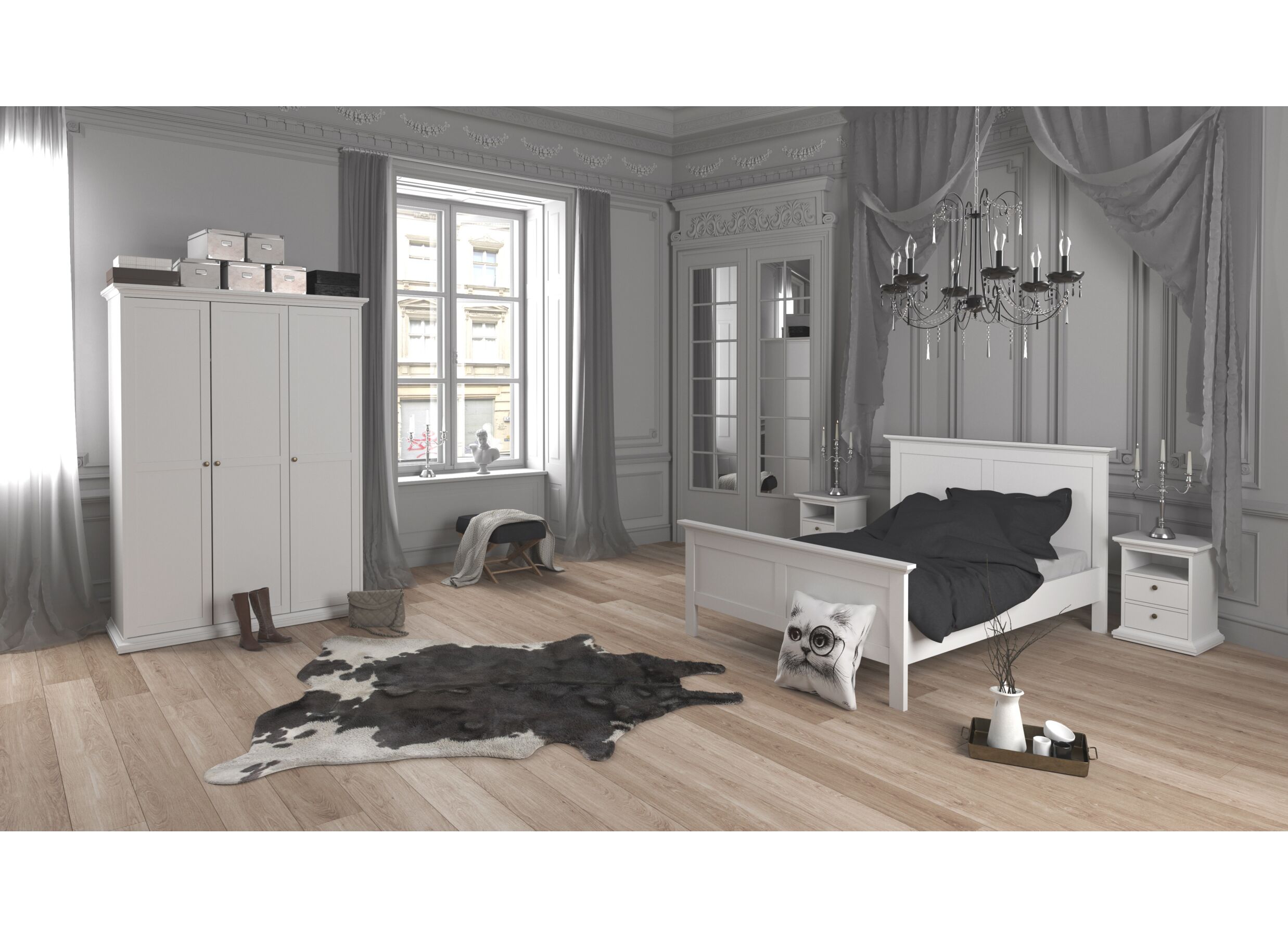 Table de chevet Paris 44x40x59cm