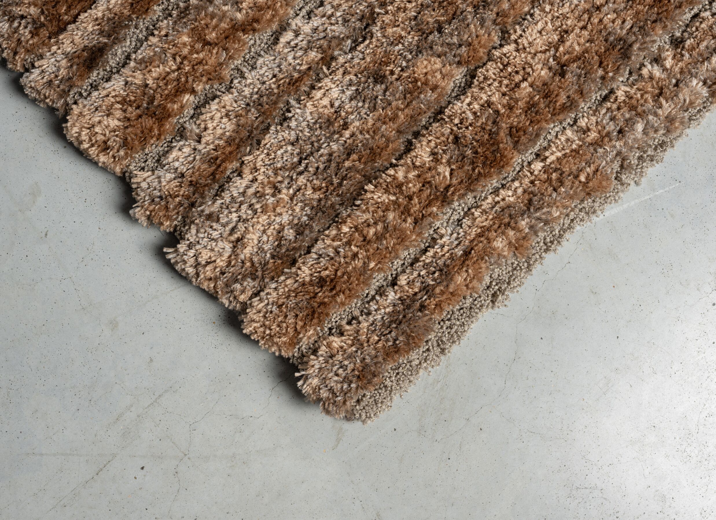 Detailfoto - Tapijt Madagaskar 200x290cm - polyestervezel - bruin