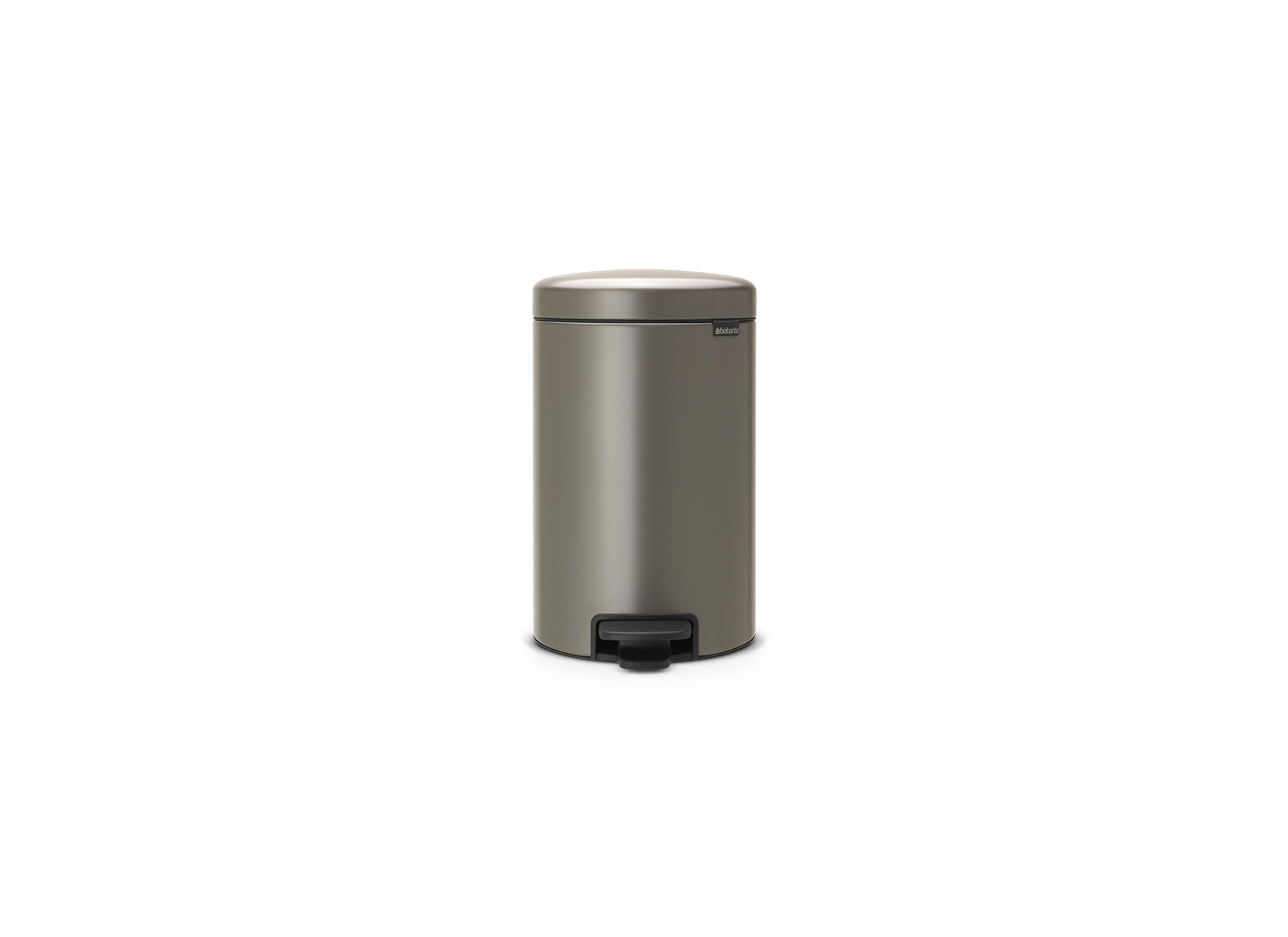 Poubelle à pédale NewIcon Brabantia 12L platinum - Poubelle à pédale NewIcon Brabantia 12L platinum