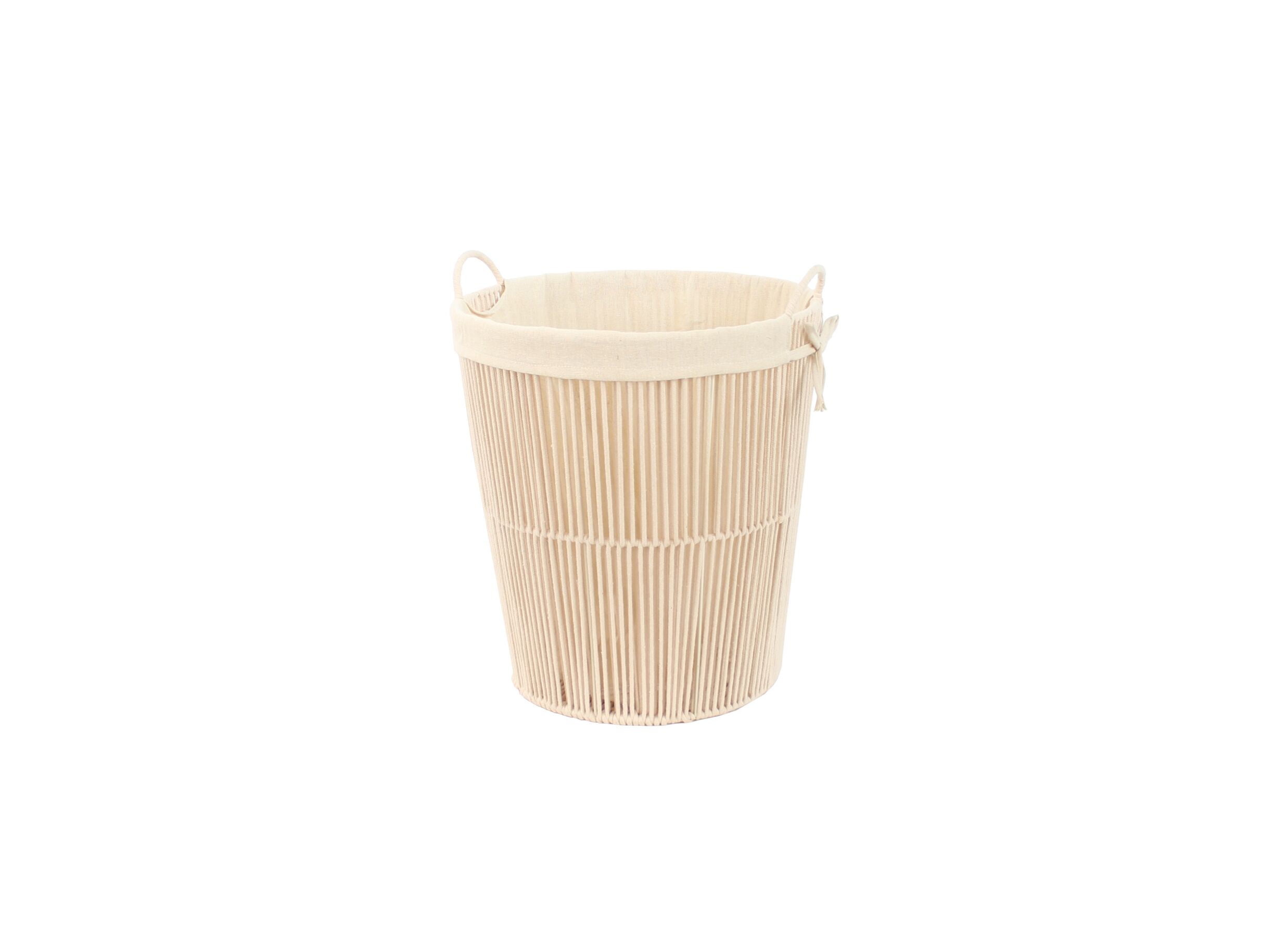 Aperçu - Panier à linge Muna Ø43x51cm - cordon en coton - naturel