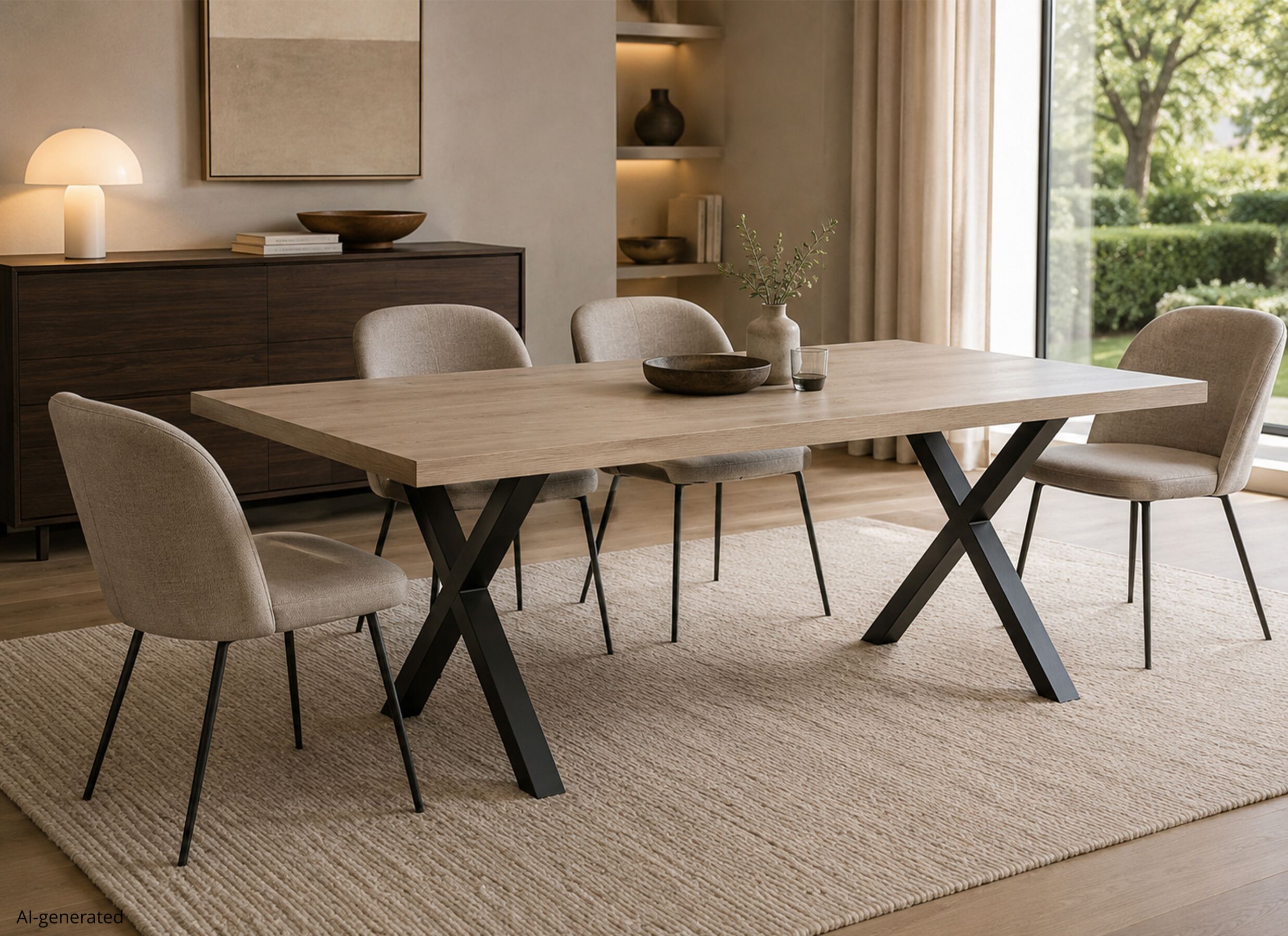 AI Generated - Tafel Uri 170x100cm - decor - hudson oak