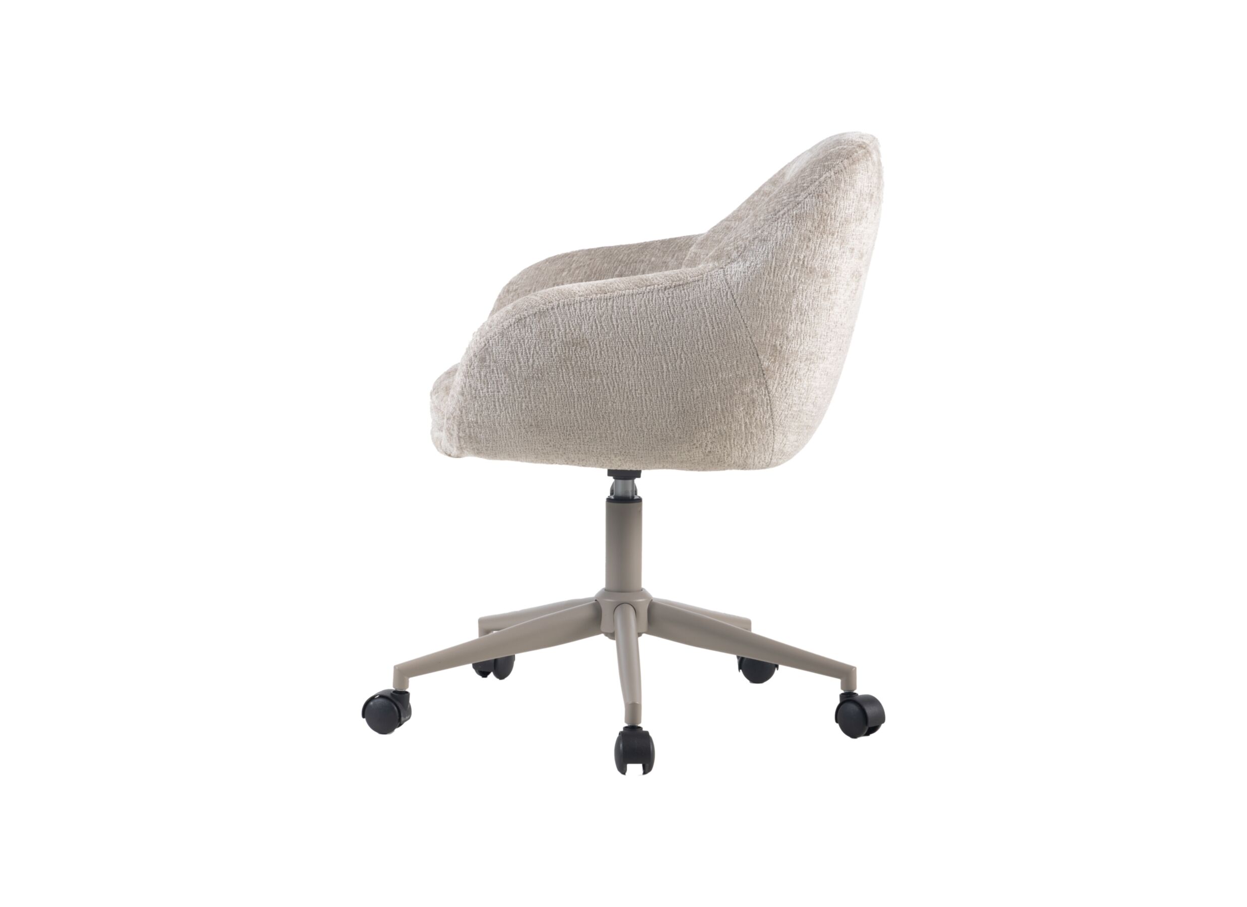 Overzichtsfoto - Bureaustoel Comfy 60x61,5x88,5cm - stof - beige
