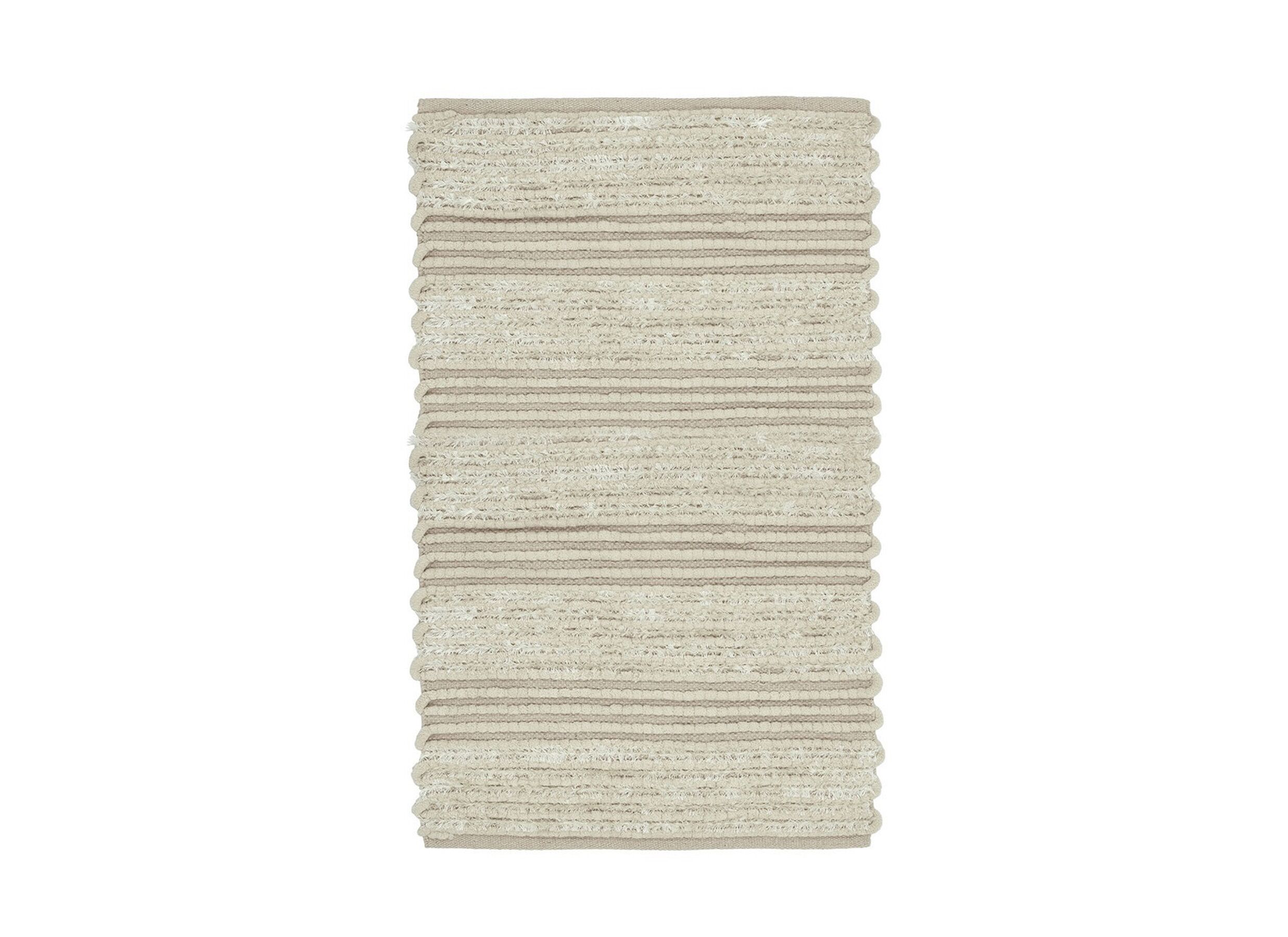 Plus Important - Tapis de bain Solange 60x100cm - coton & polyester - naturel