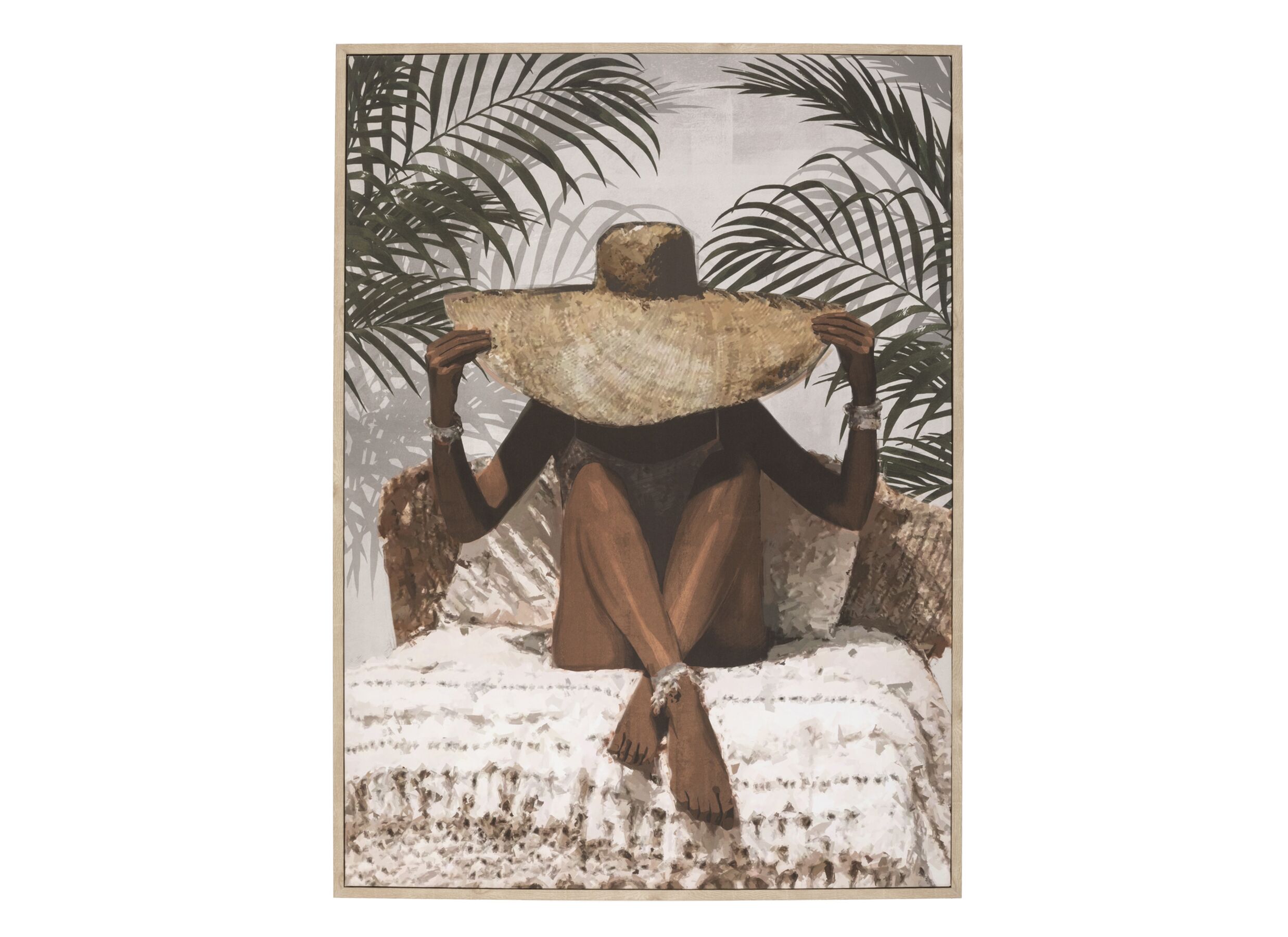 Print op canvas Eliane 58x78cm - MDF & canvas - multicolor - Impression sur toile Eliane 58x78cm - MDF & toile - multicolor