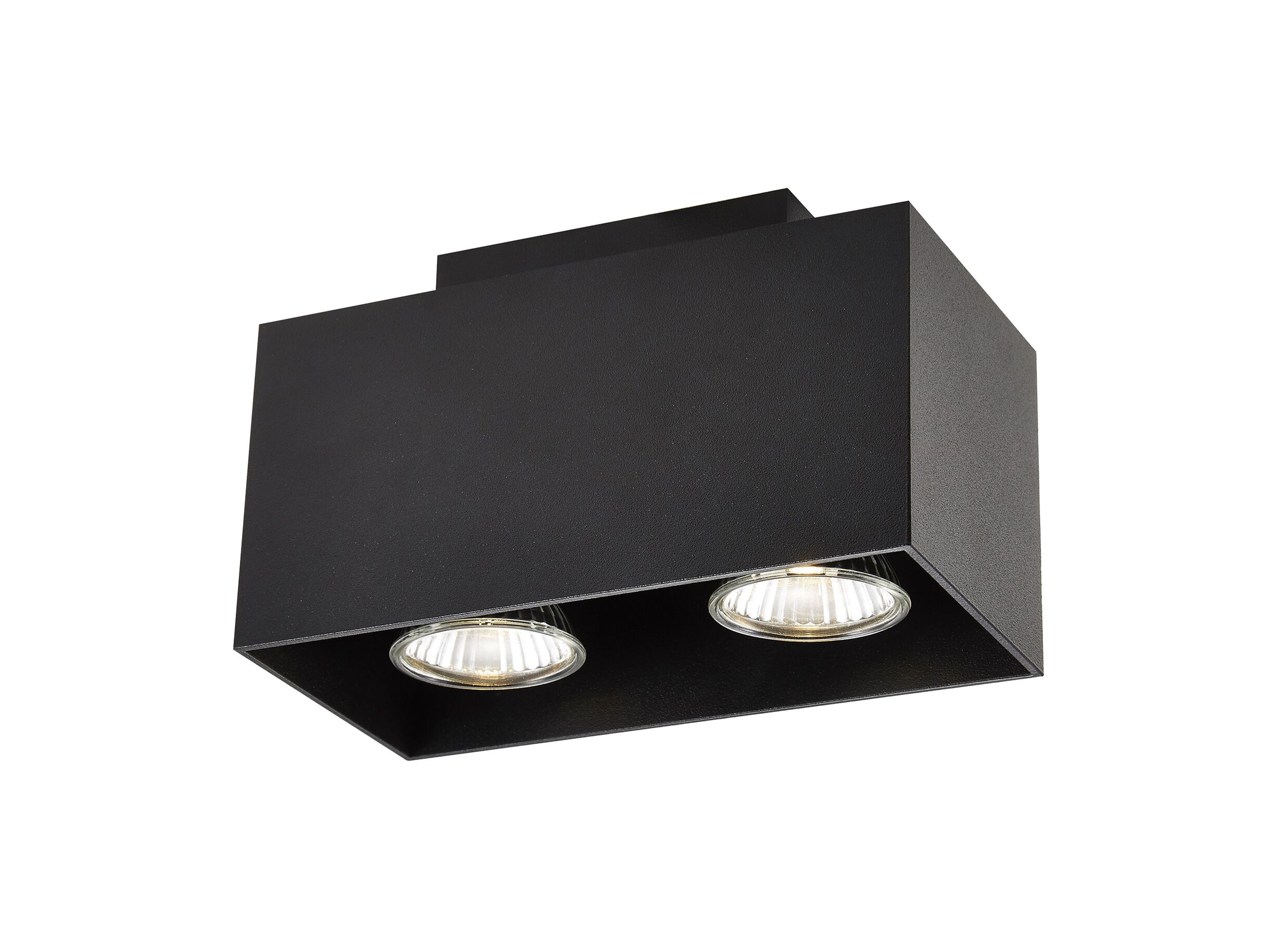 LED spot met 2 spots 5W GU10 zwart