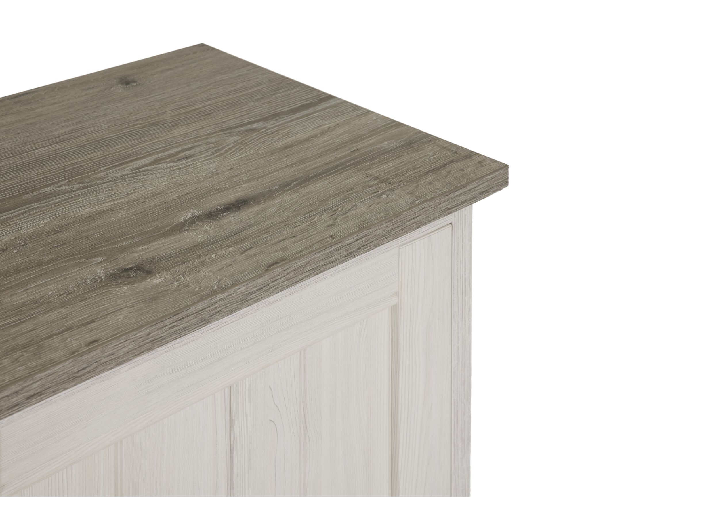 Detailfoto - Dressoir 259cm - meubelplaat - lariks & bruine eik