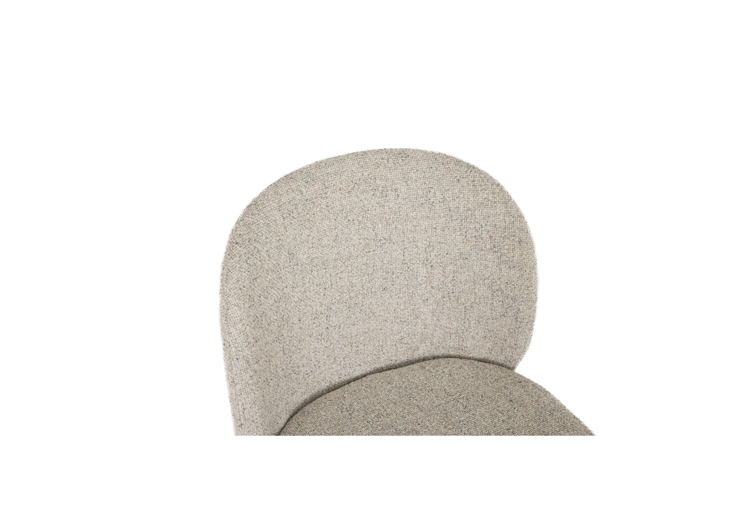 Detailfoto - Stoel Stone 48x52x81cm - stof - beige