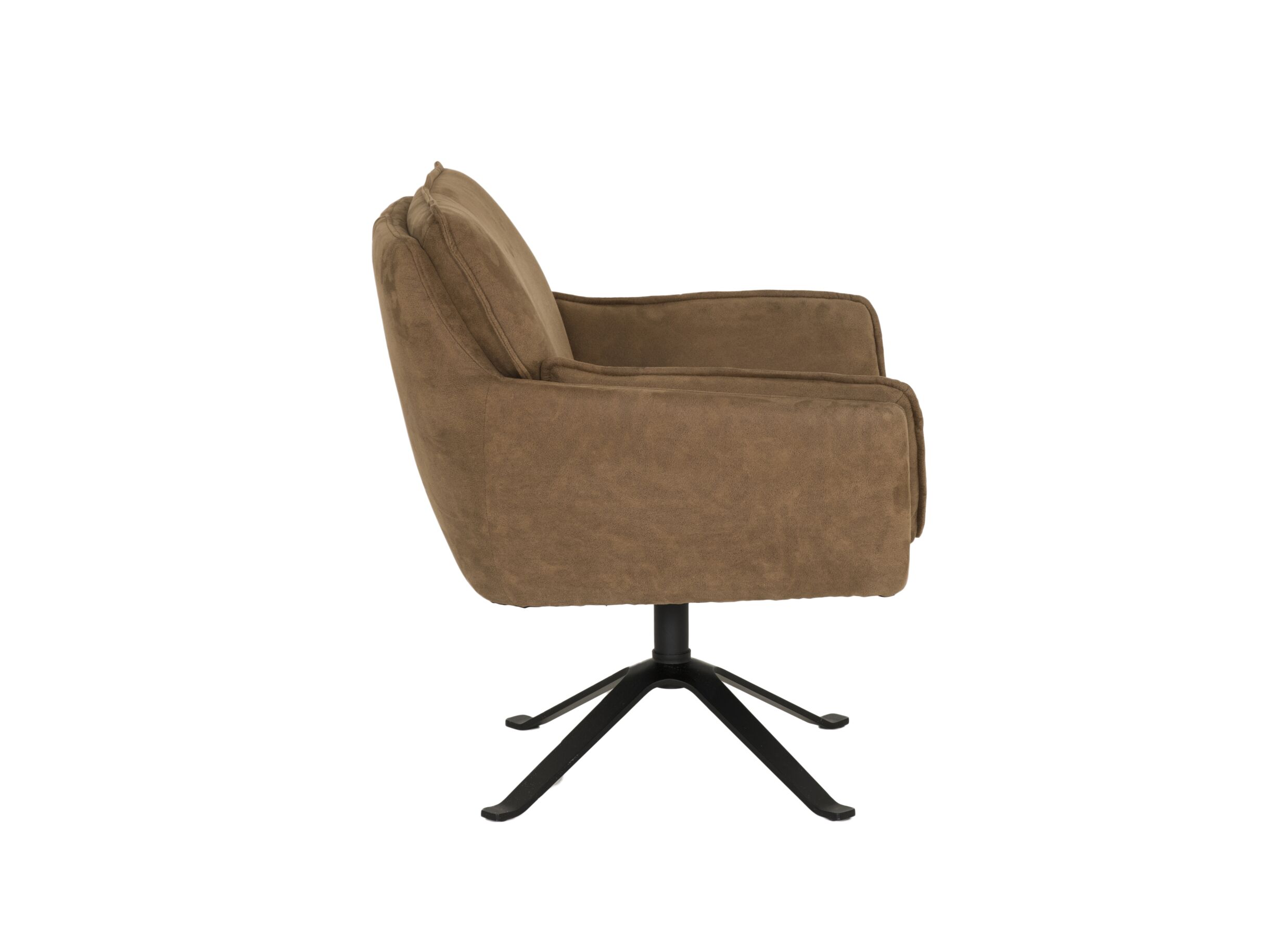 Detailfoto - Fauteuil KF 77x70x86cm - stof - cognac